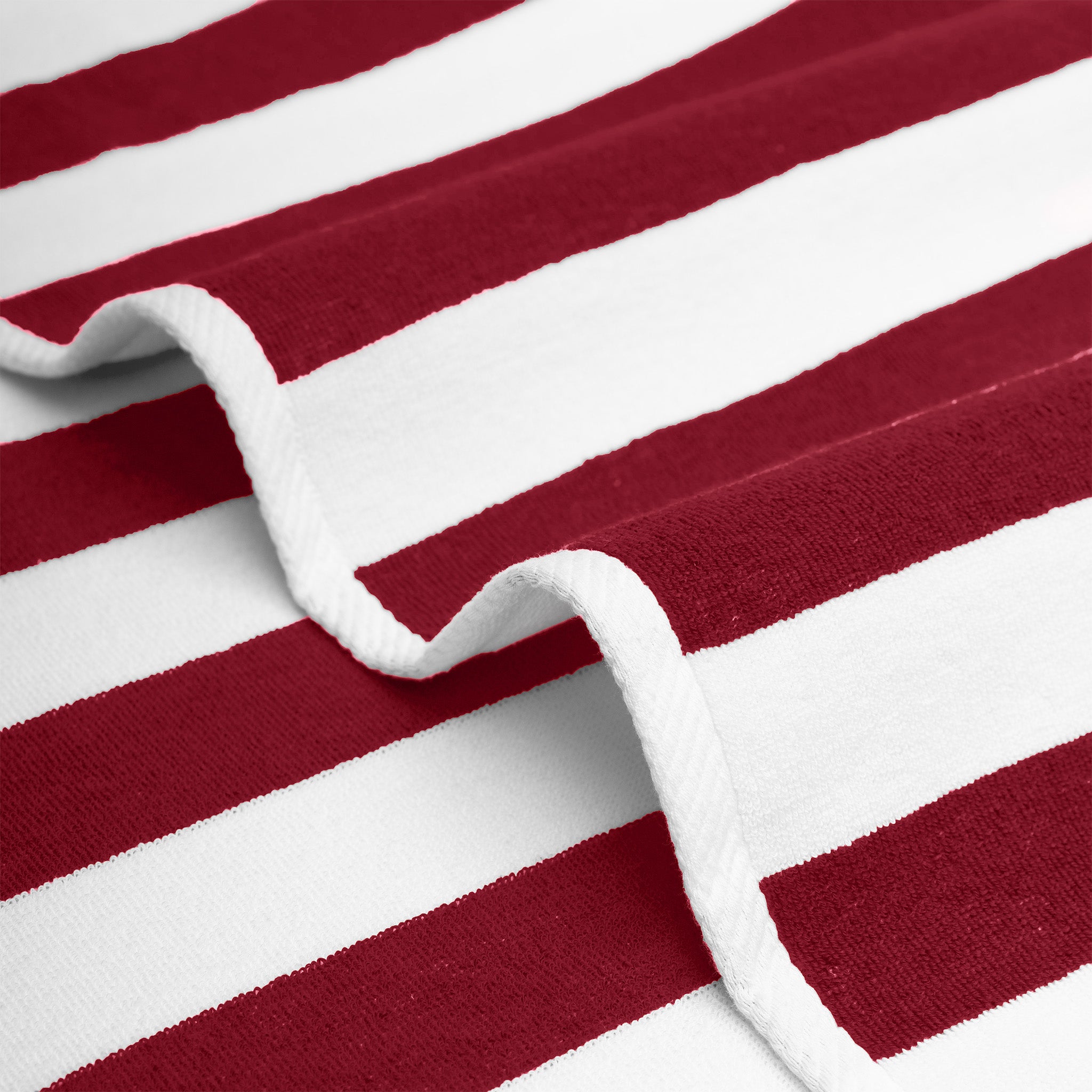 American-softlinen Cabana Striped Beach Towel 32 Set Case Pack -Bordeaux-white-5