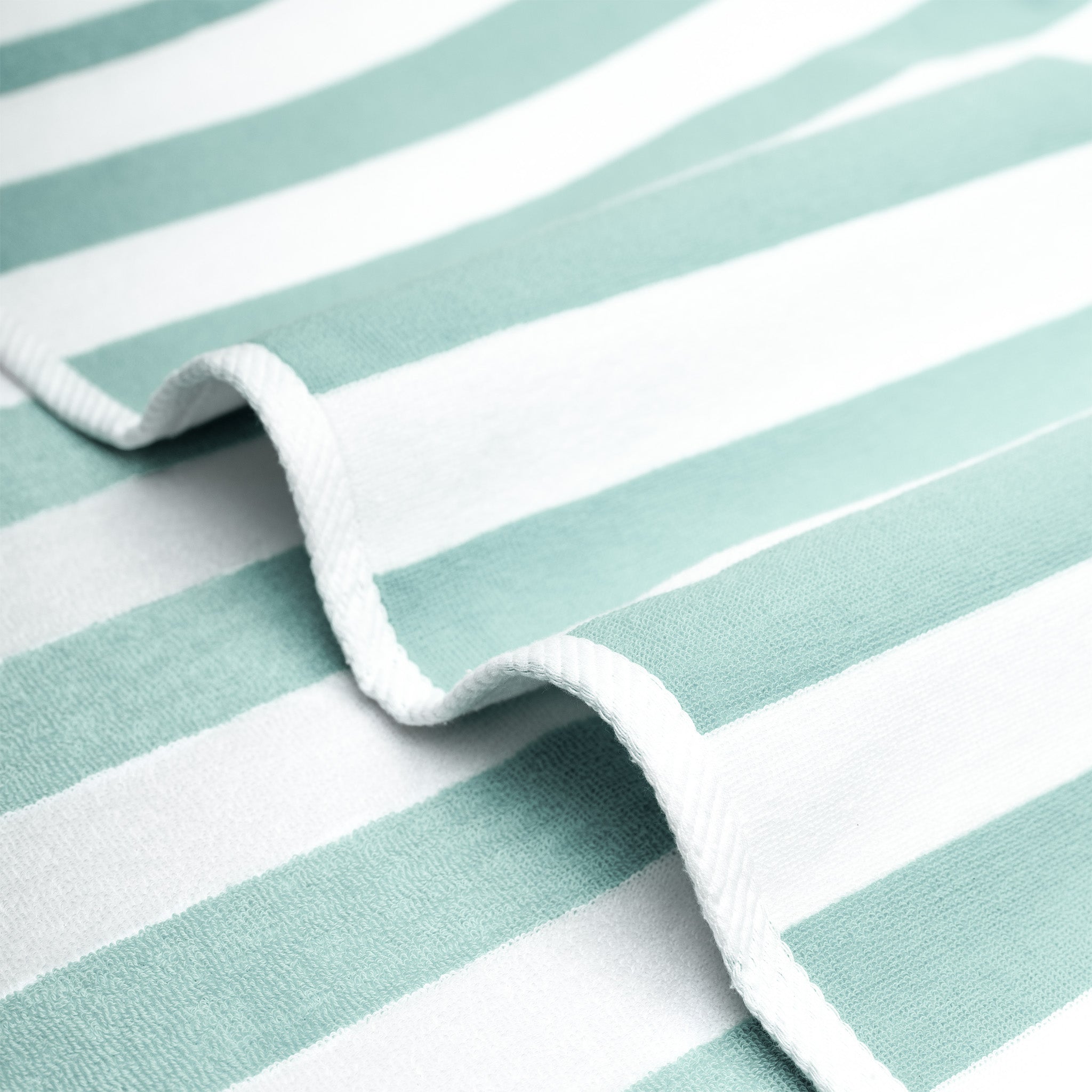American-softlinen Cabana Striped Beach Towel 32 Set Case Pack -mint-white-5