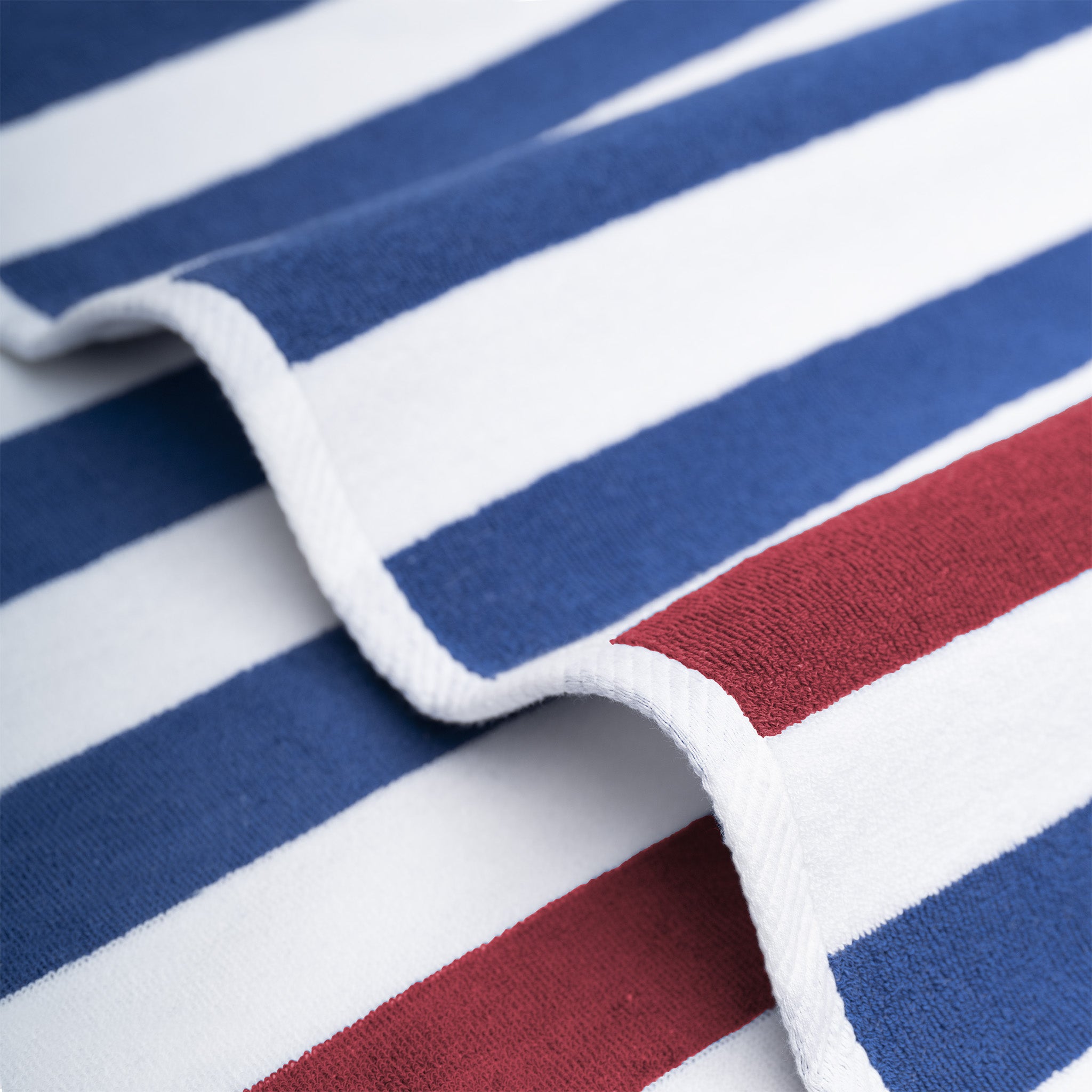 American-softlinen Cabana Striped Beach Towel 32 Set Case Pack -navy-bordeaux-white-5