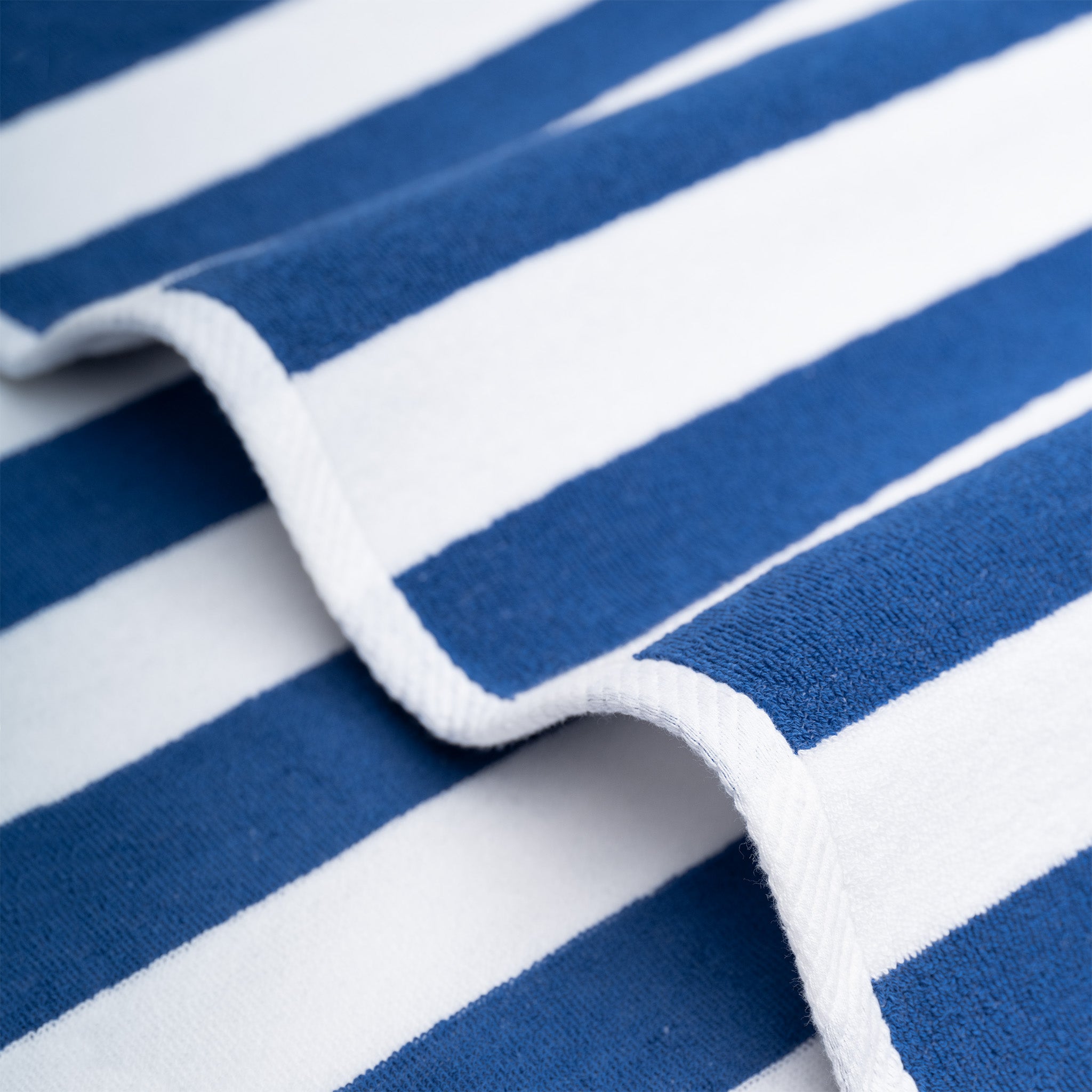 American-softlinen Cabana Oversized Beach Towel -navy-blue-white-5
