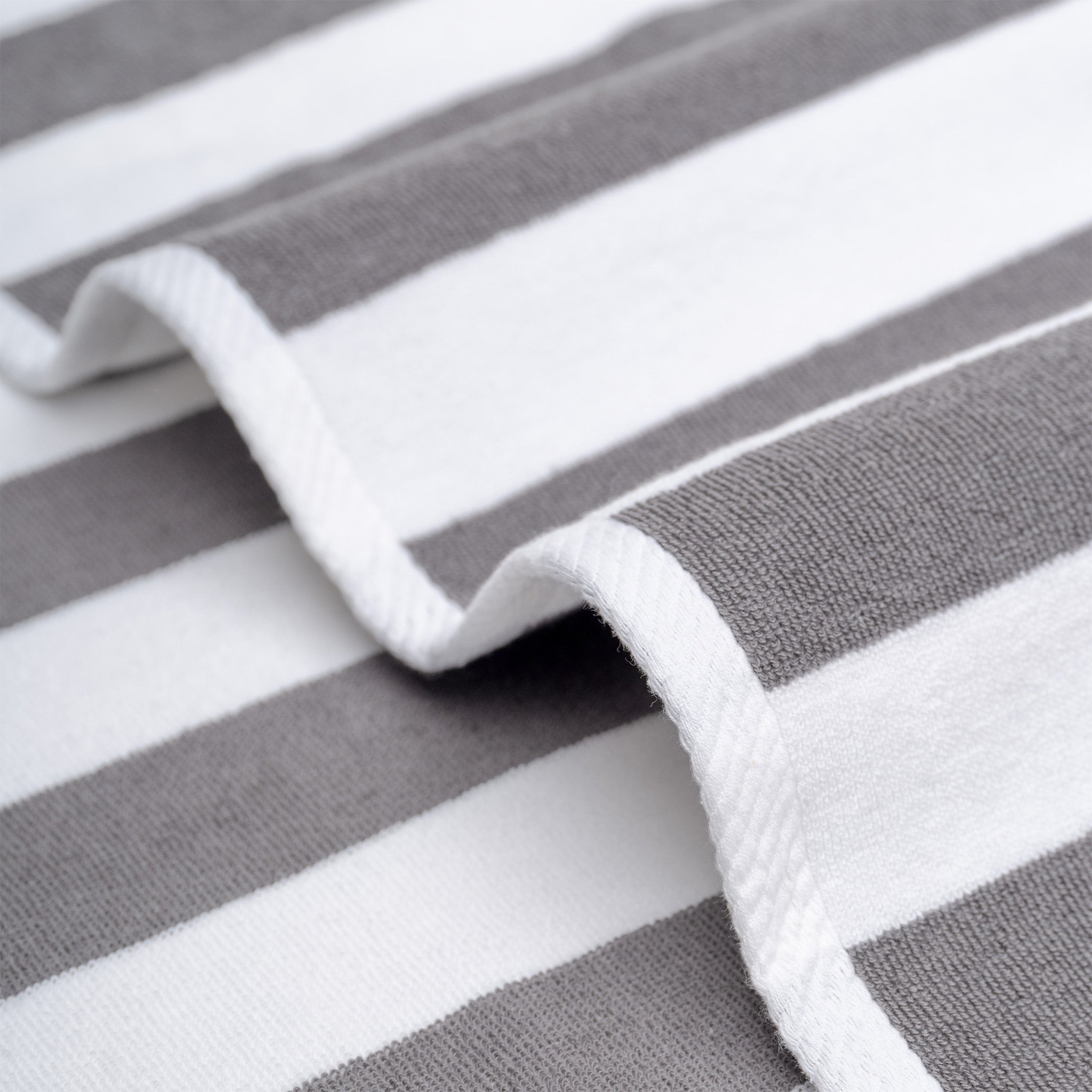 American-softlinen Cabana Oversized Beach Towel -rockridge-gray-white-5
