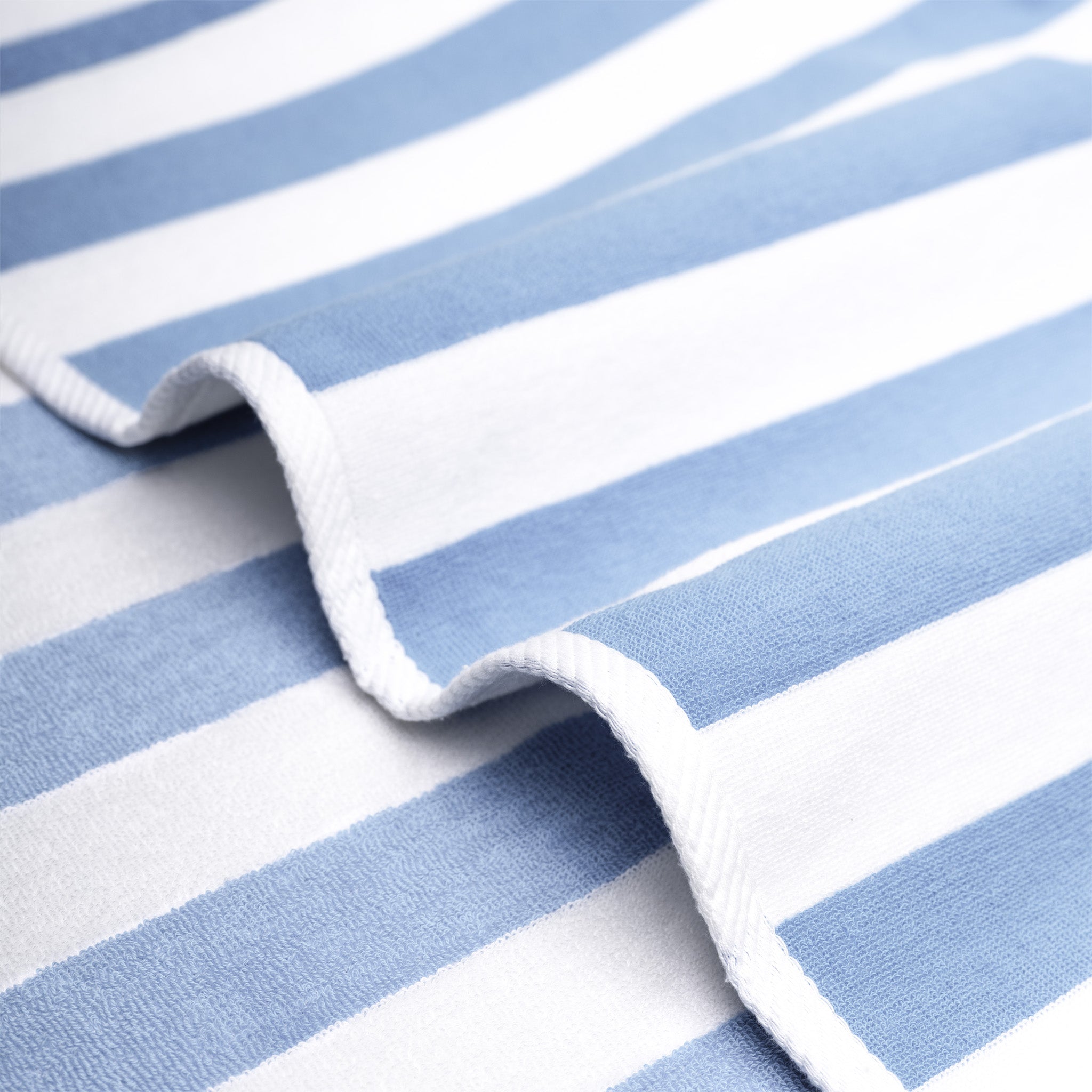American-softlinen Cabana Oversized Beach Towel -sky-blue-white-5