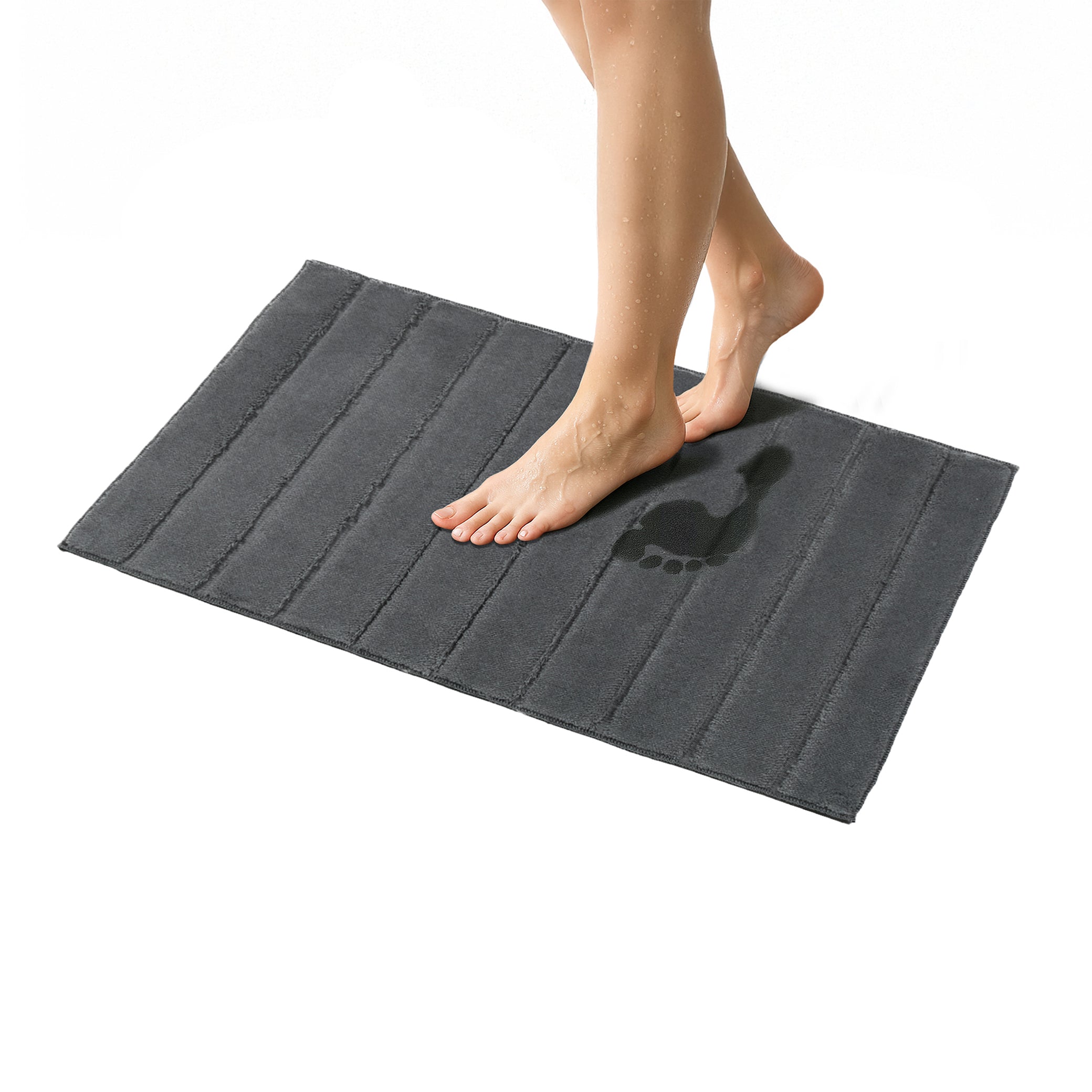 American-softlinen Katiy Bath Rug – 21x34 Inches Non-Slip Premium Cotton Comfort - Bath Mats for Bathroom