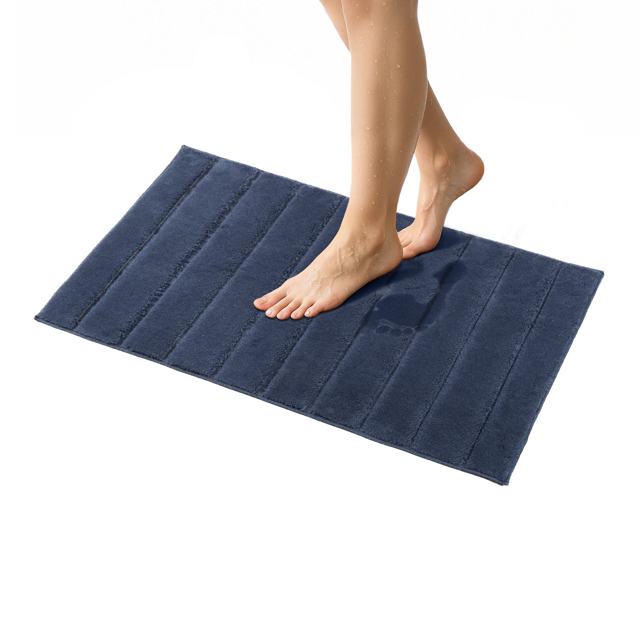American-softlinen Katiy Bath Rug – 21x34 Inches Non-Slip Premium Cotton Comfort - Bath Mats for Bathroom