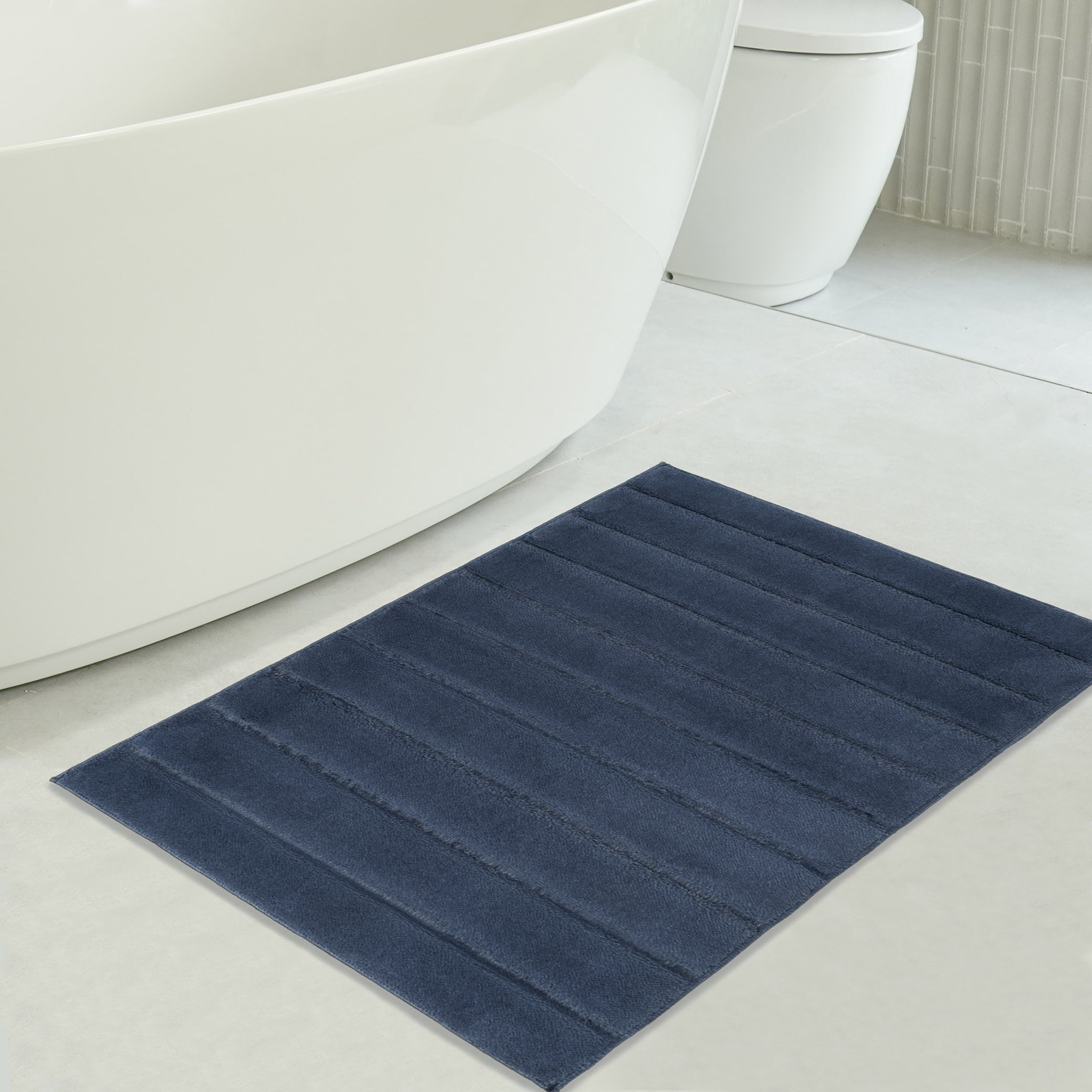 American-softlinen Katiy Bath Rug – 21x34 Inches Non-Slip Premium Cotton Comfort - Bath Mats for Bathroom