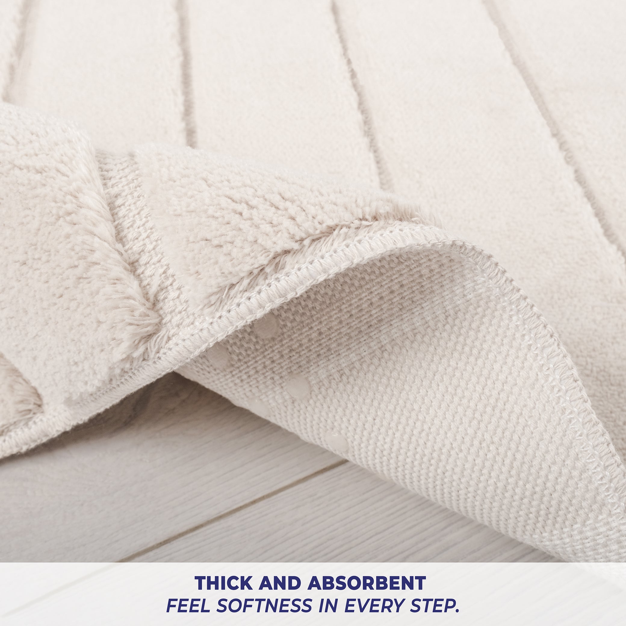 American-softlinen Katiy Bath Rug – 21x34 Inches Non-Slip Premium Cotton Comfort - Bath Mats for Bathroom