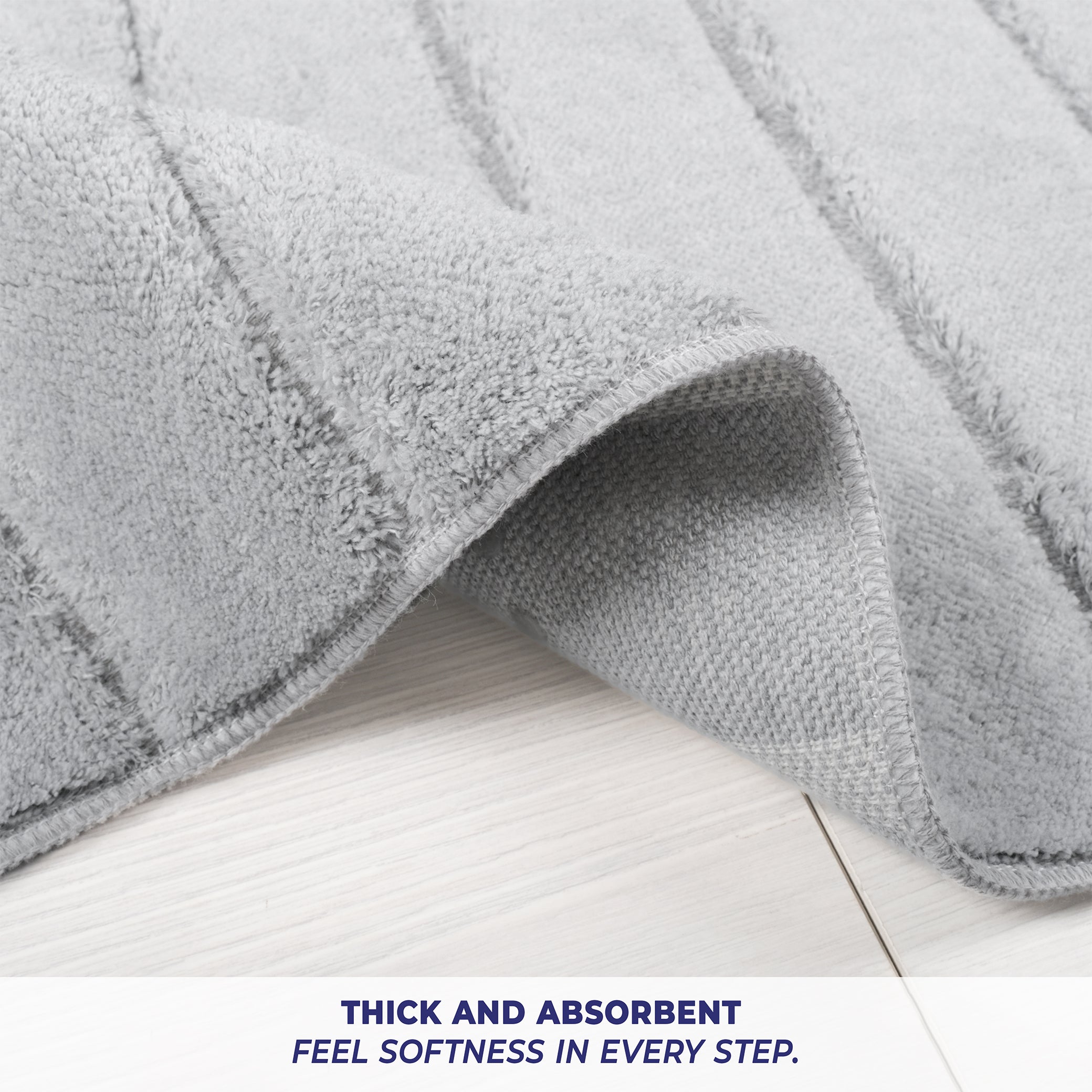 American-softlinen Katiy Bath Rug – 21x34 Inches Non-Slip Premium Cotton Comfort - Bath Mats for Bathroom