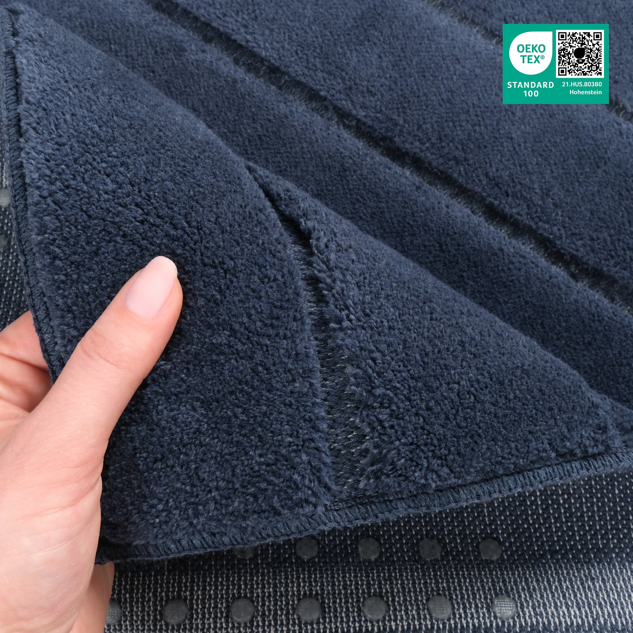 American-softlinen Katiy Bath Rug – 21x34 Inches Non-Slip Premium Cotton Comfort - Bath Mats for Bathroom