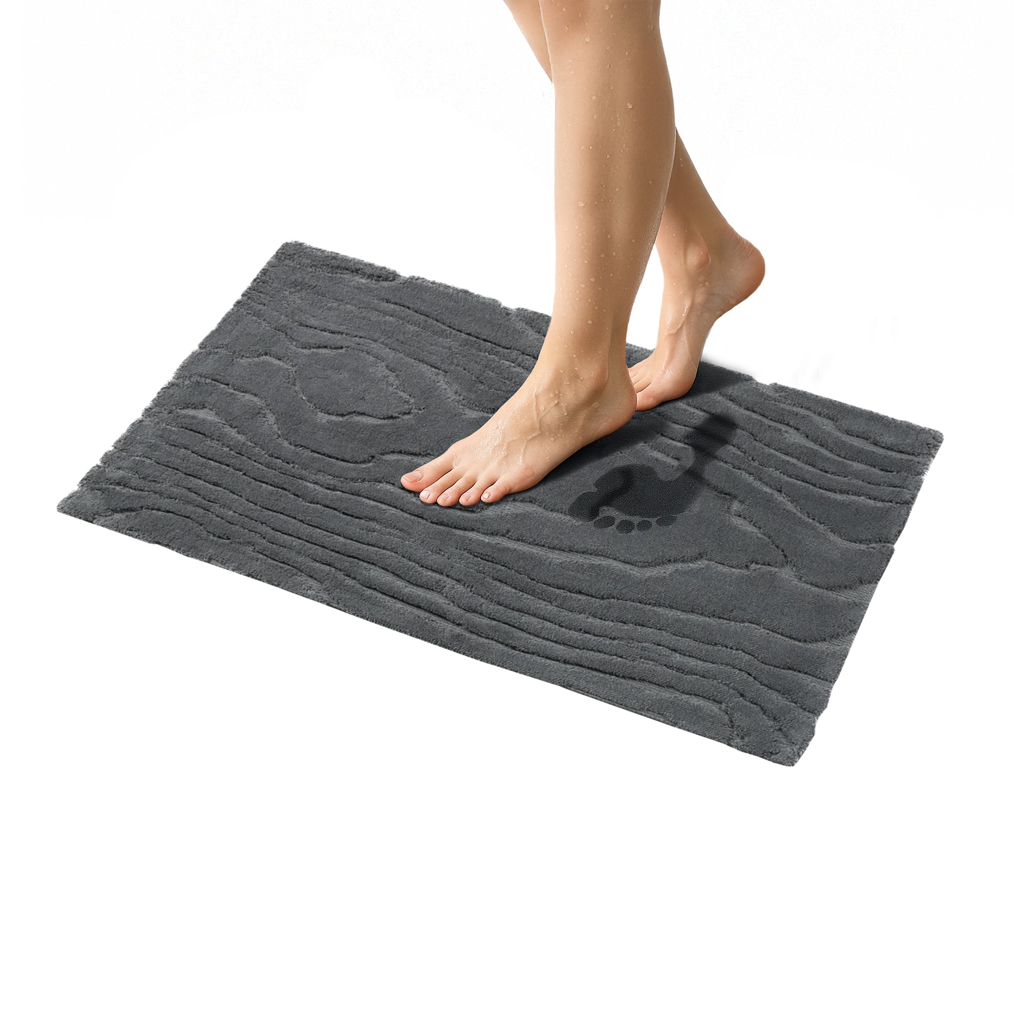 American-softlinen Lovi Bath Rug – 21"x34" Premium Cotton, Non-Slip Design - Bath Mats for Bathroom
