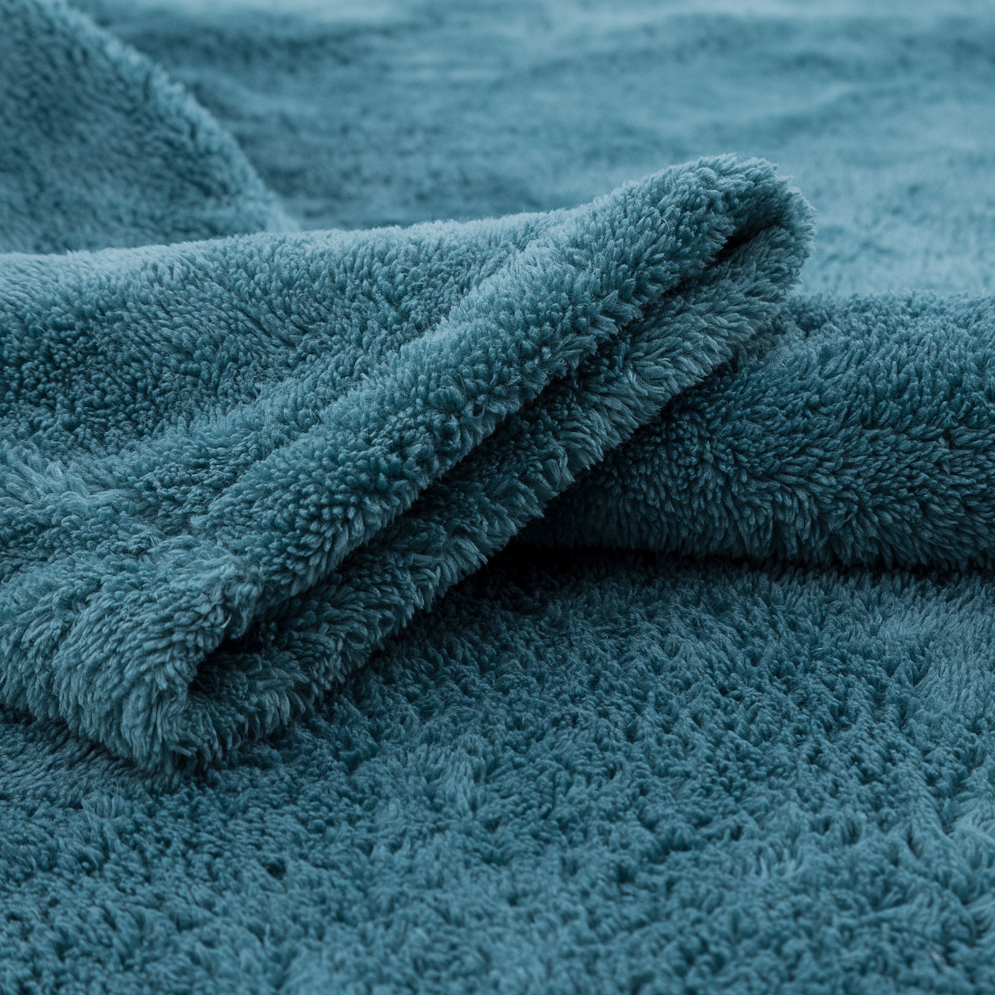 American-softlinen Super Soft, Absorbent and Fluffy, Unisex Fleece Bathrobe S-M-colonial-blue-5