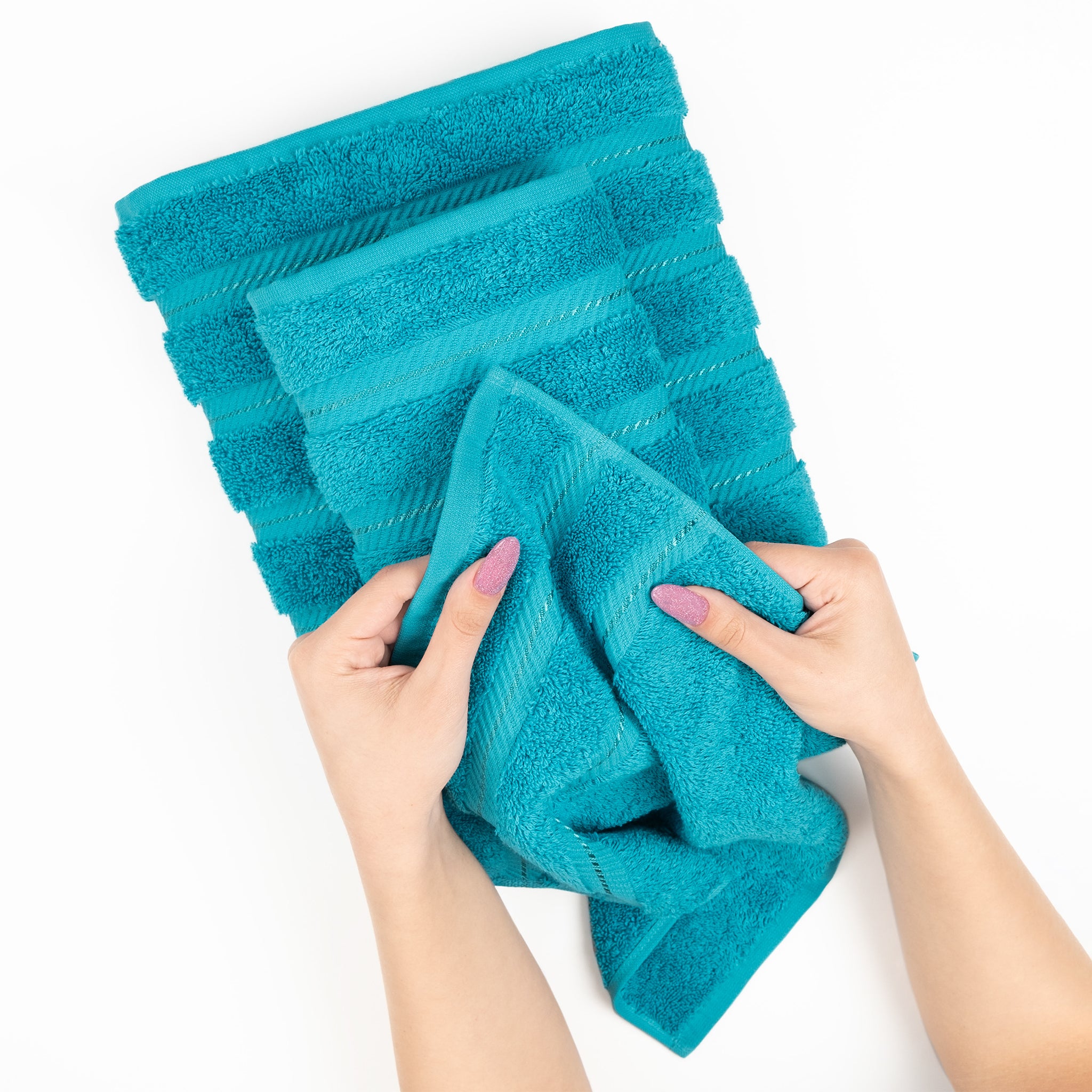 American-softlinen 35x70 Inch 100% Turkish Cotton Jumbo Bath Sheet aqua-blue-4