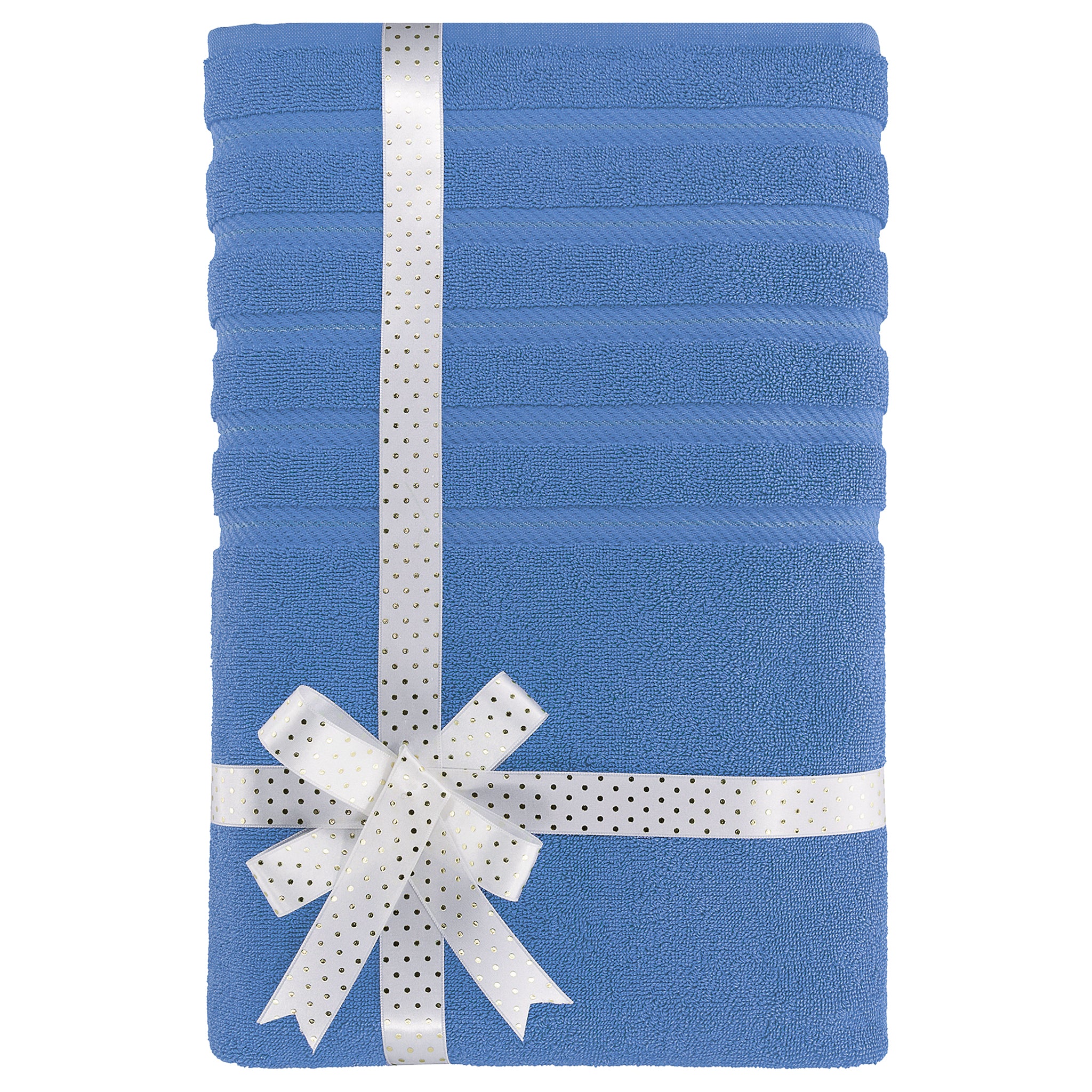 American-softlinen 35x70 Inch 100% Turkish Cotton Jumbo Bath Sheet electric-blue-3