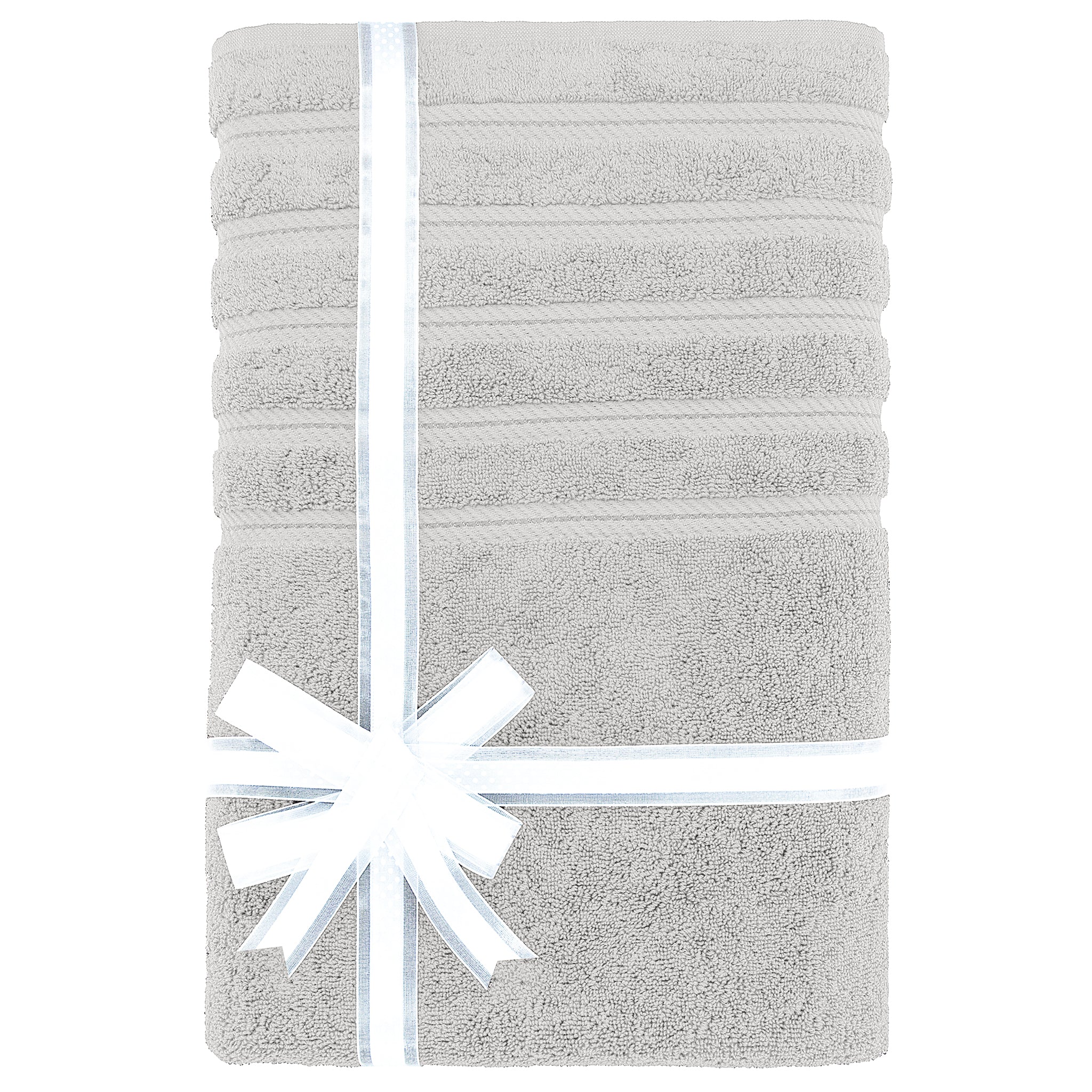 American-softlinen 35x70 Inch 100% Turkish Cotton Jumbo Bath Sheet silver-gray-3