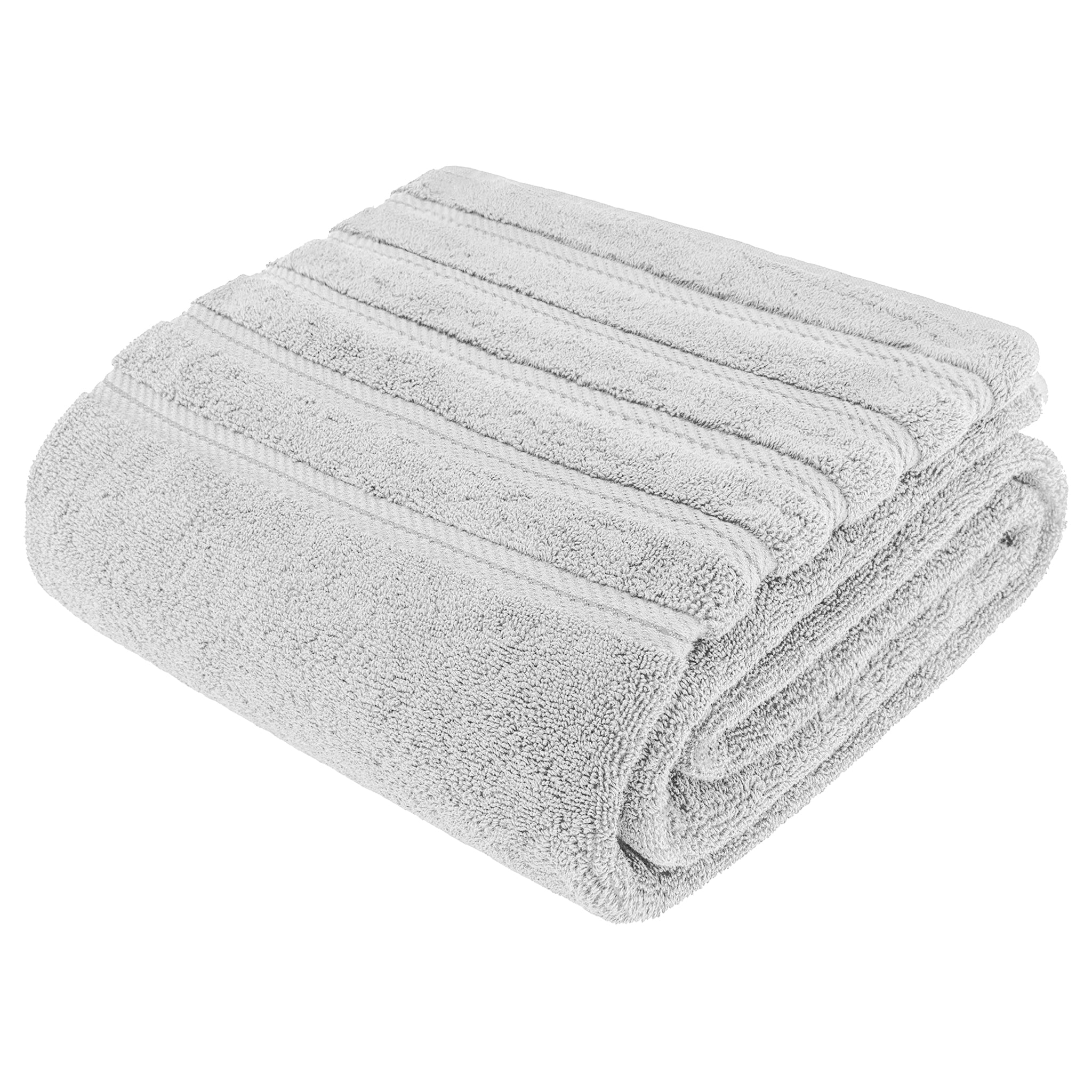 American-softlinen 35x70 Inch 100% Turkish Cotton Jumbo Bath Sheet silver-gray-7
