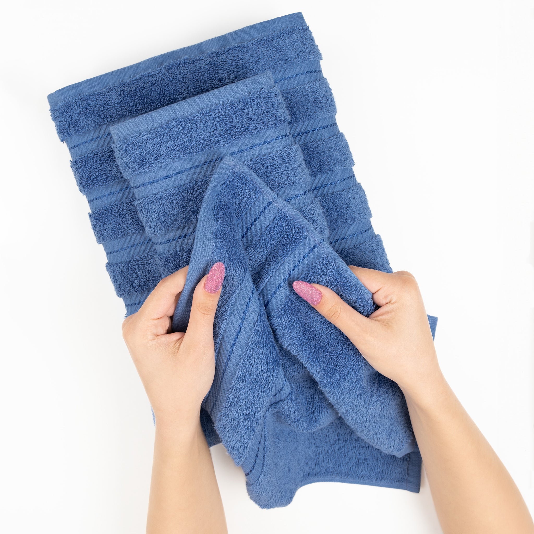 American-softlinen - 35x70 Jumbo Bath Sheet Turkish Bath Towel - 16 Piece Case Pack - electric-blue 6