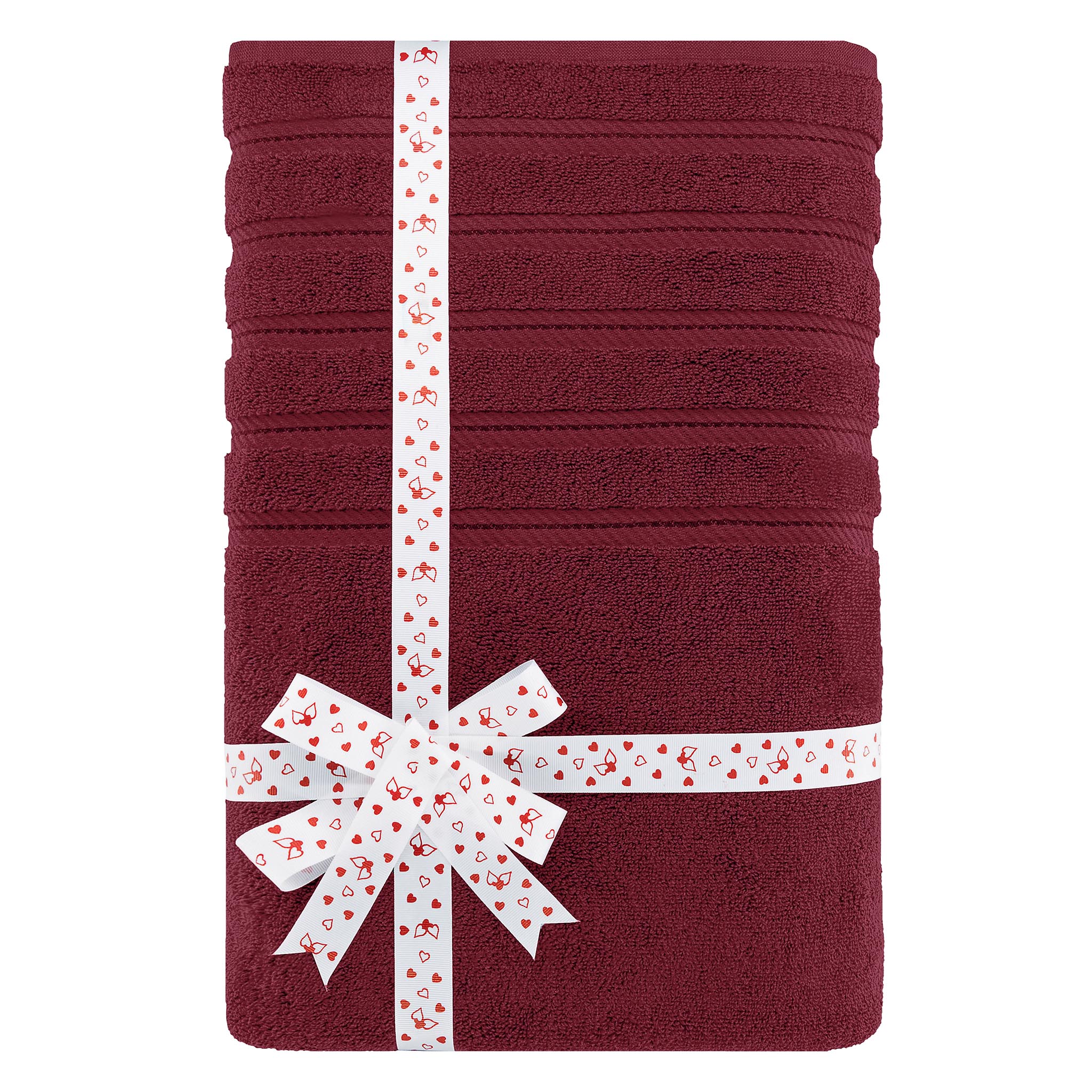 American-softlinen 35x70 Inch 100% Turkish Cotton Jumbo Bath Sheet bordeaux-red-3