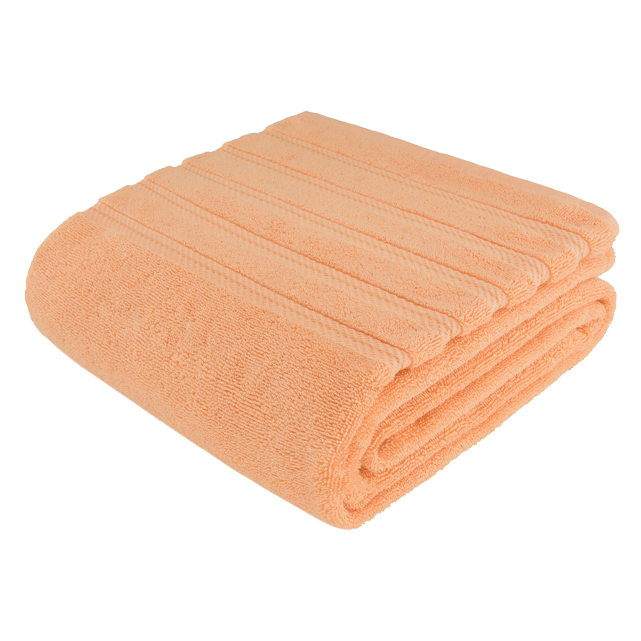 American-softlinen 35x70 Inch 100% Turkish Cotton Jumbo Bath Sheet malibu-peach-7