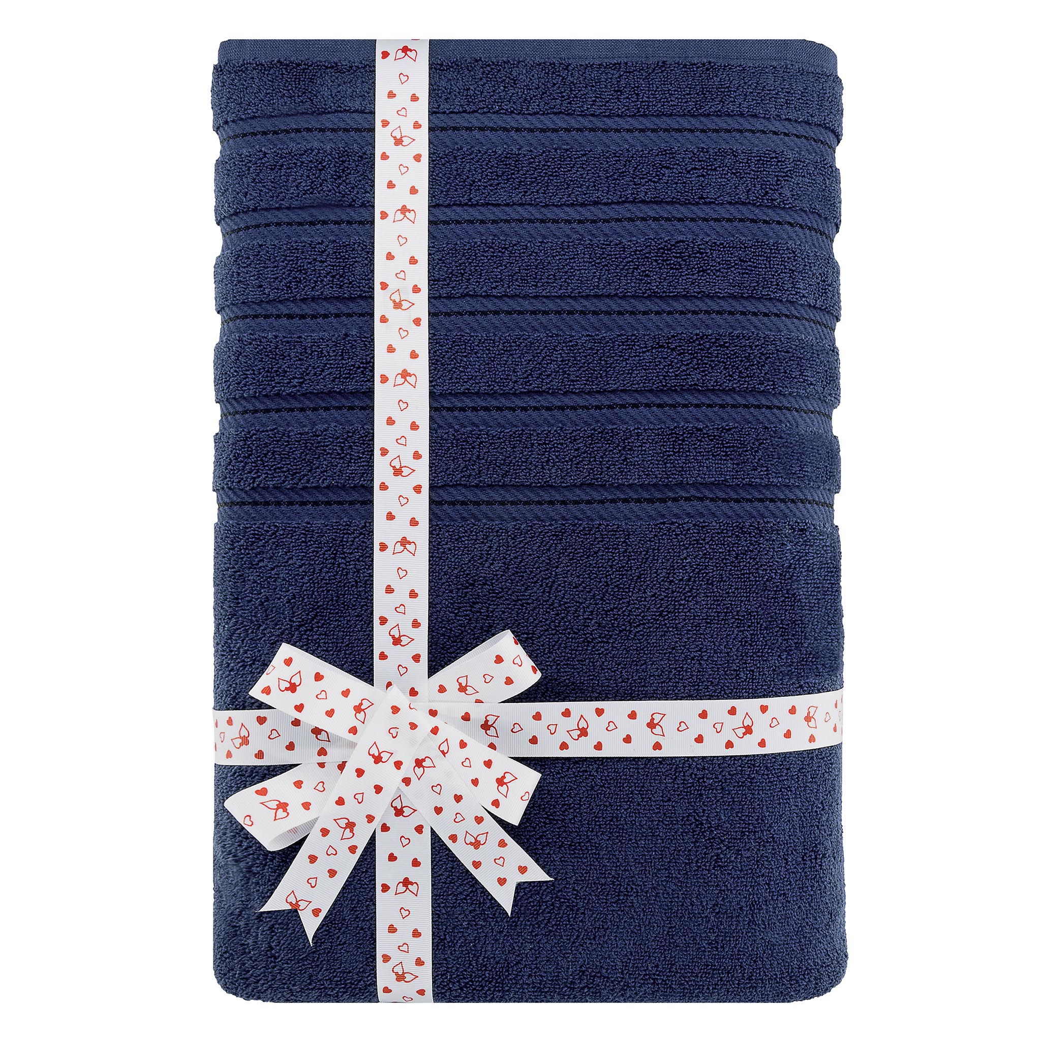 American-softlinen 35x70 Inch 100% Turkish Cotton Jumbo Bath Sheet navy-blue-3