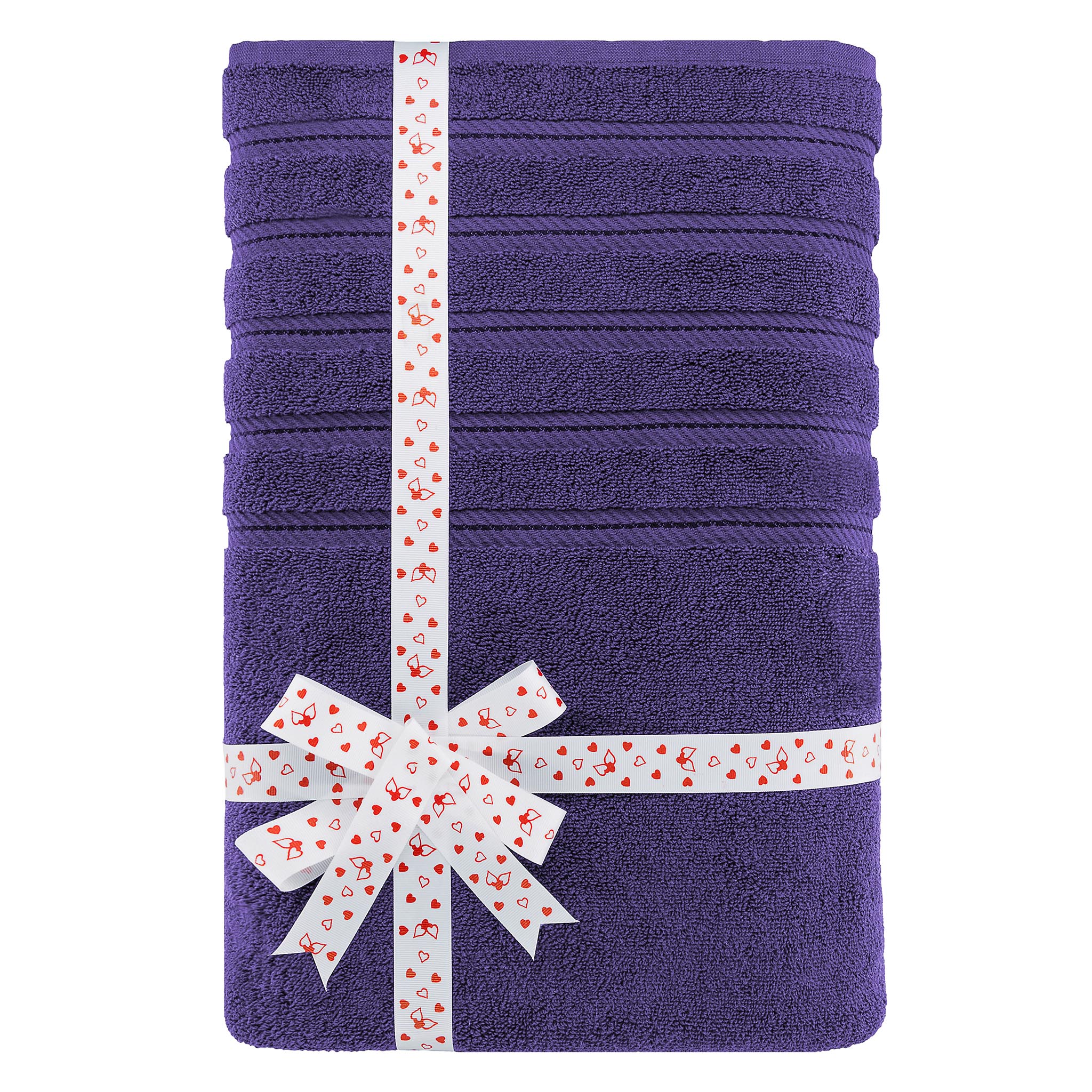 American-softlinen 35x70 Inch 100% Turkish Cotton Jumbo Bath Sheet purple-3