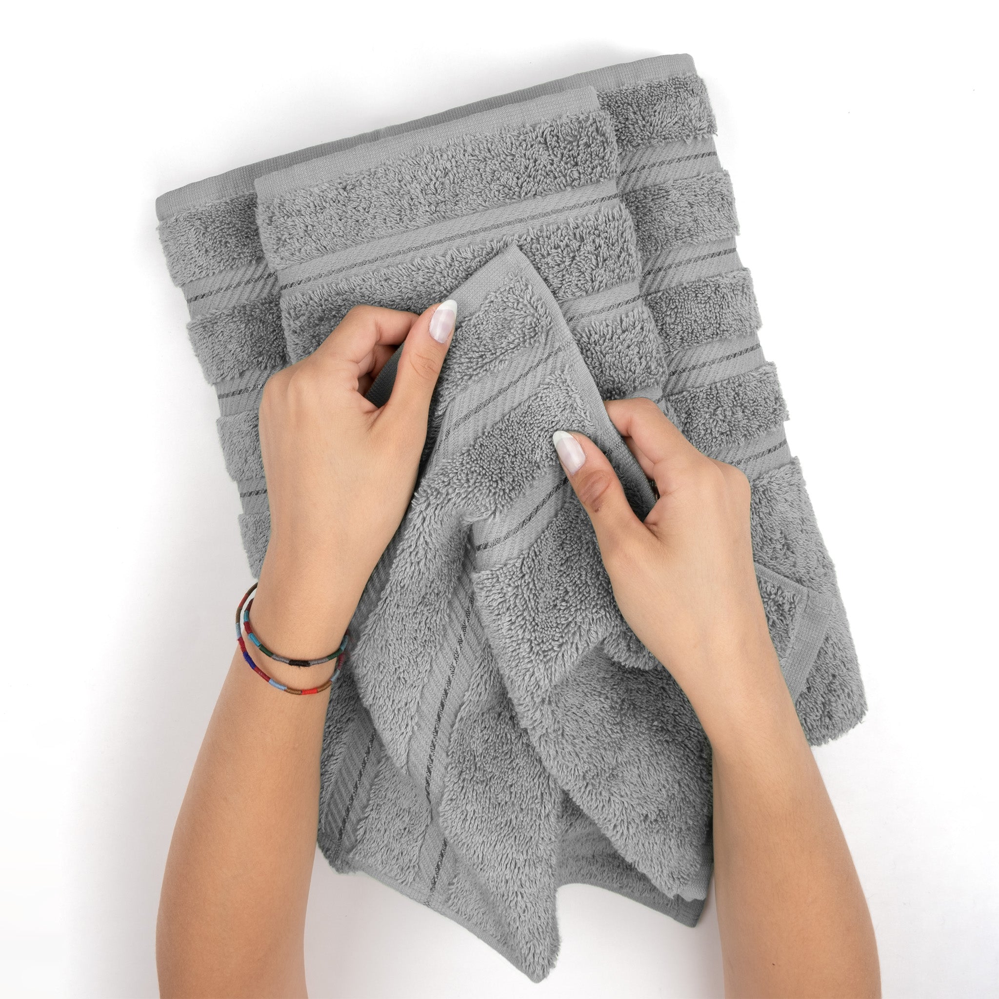 American-softlinen 35x70 Inch 100% Turkish Cotton Jumbo Bath Sheet rockridge-gray-4