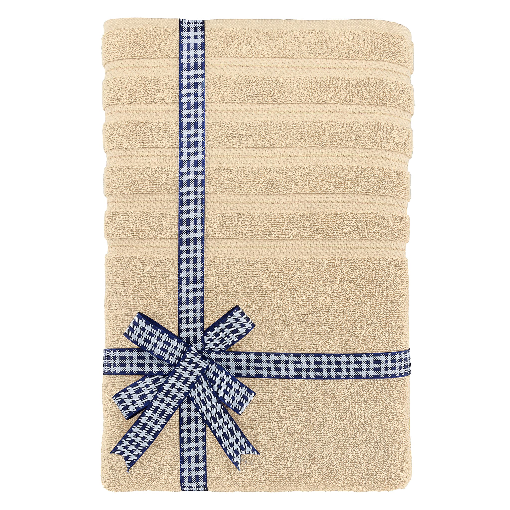 American-softlinen 35x70 Inch 100% Turkish Cotton Jumbo Bath Sheet sand-taupe-3