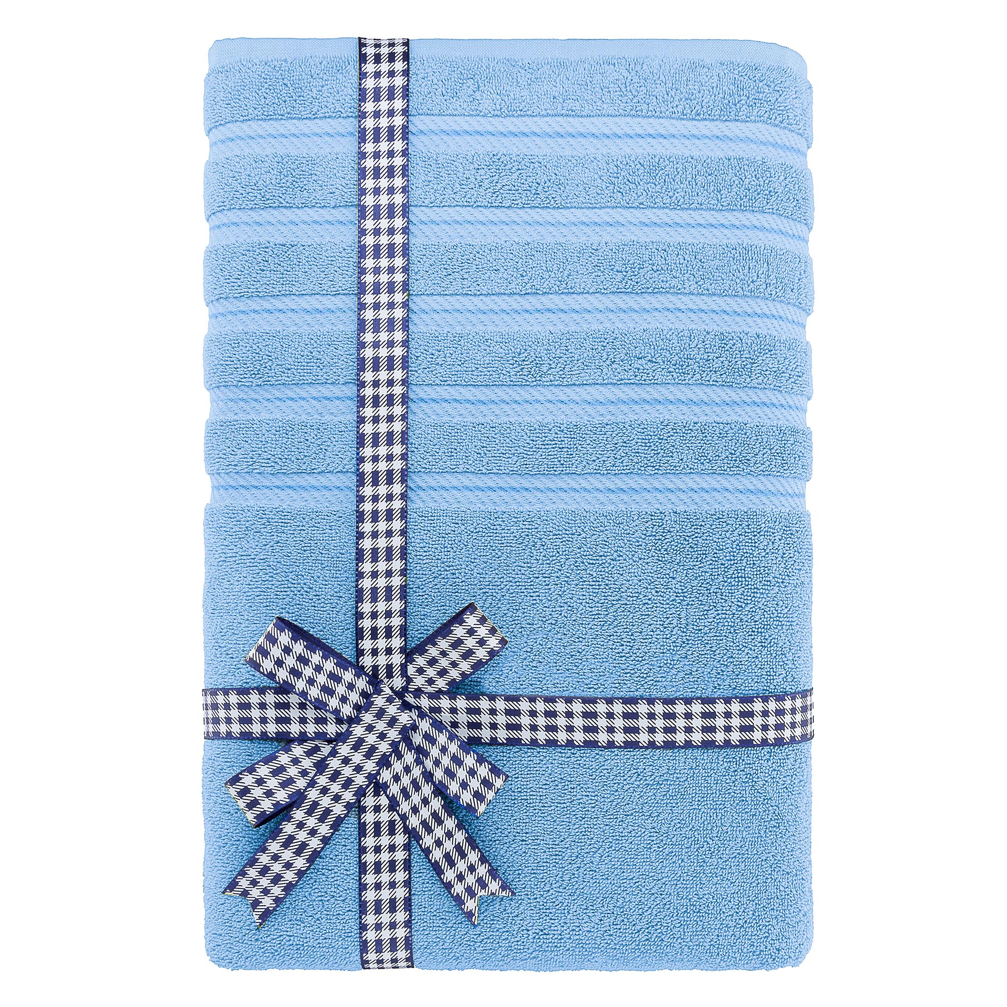 American-softlinen 35x70 Inch 100% Turkish Cotton Jumbo Bath Sheet sky-blue-3