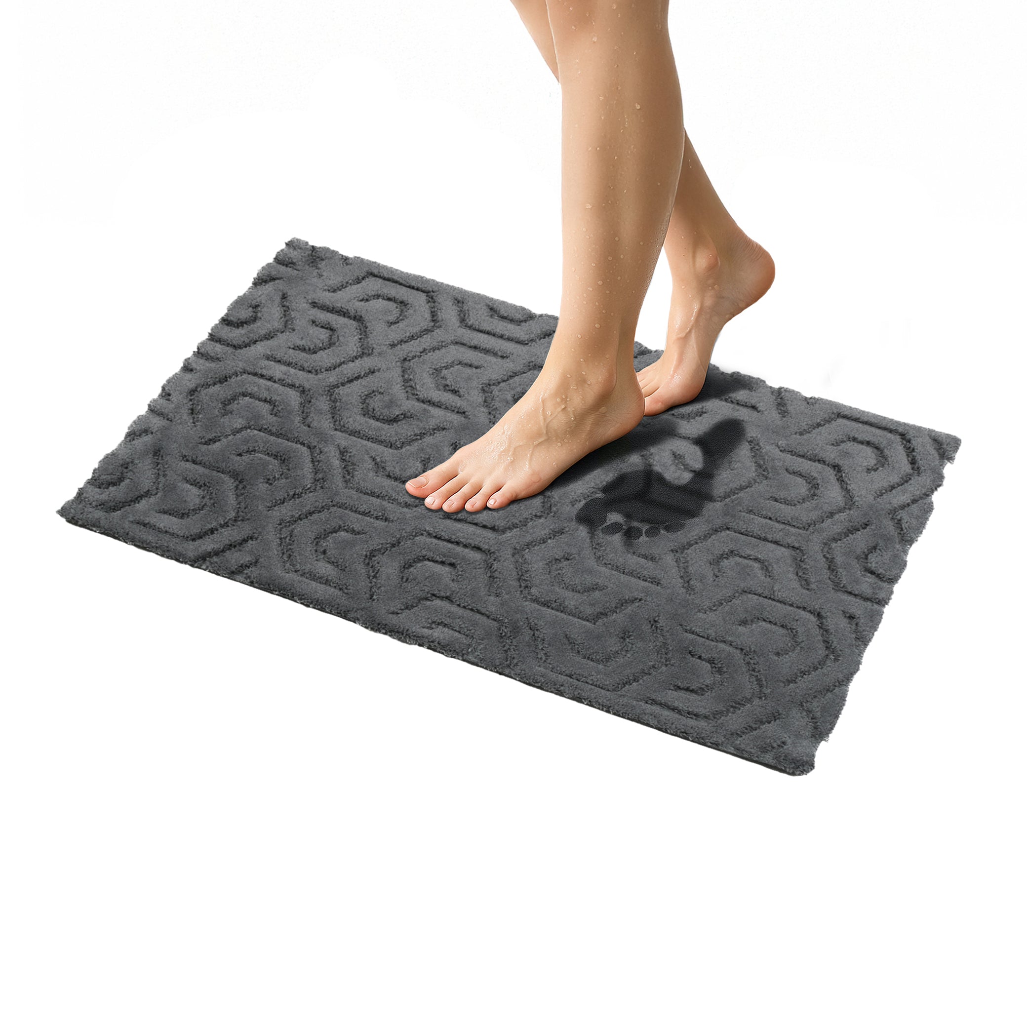 American-softlinen Meja Bath Rug – 21x34" Decorative Premium Cotton Rug - Bath Mats for Bathroom