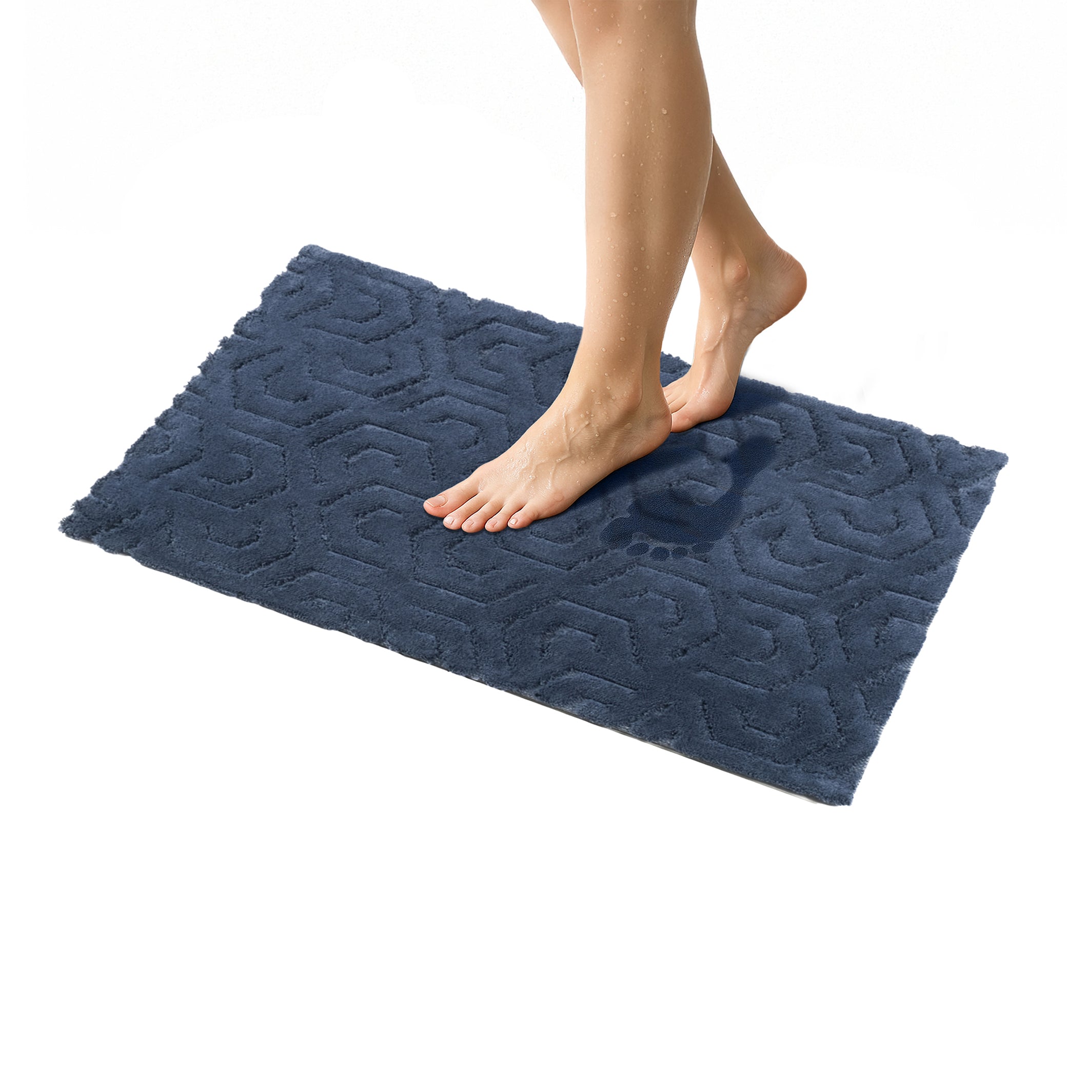 American-softlinen Meja Bath Rug – 21x34" Decorative Premium Cotton Rug - Bath Mats for Bathroom