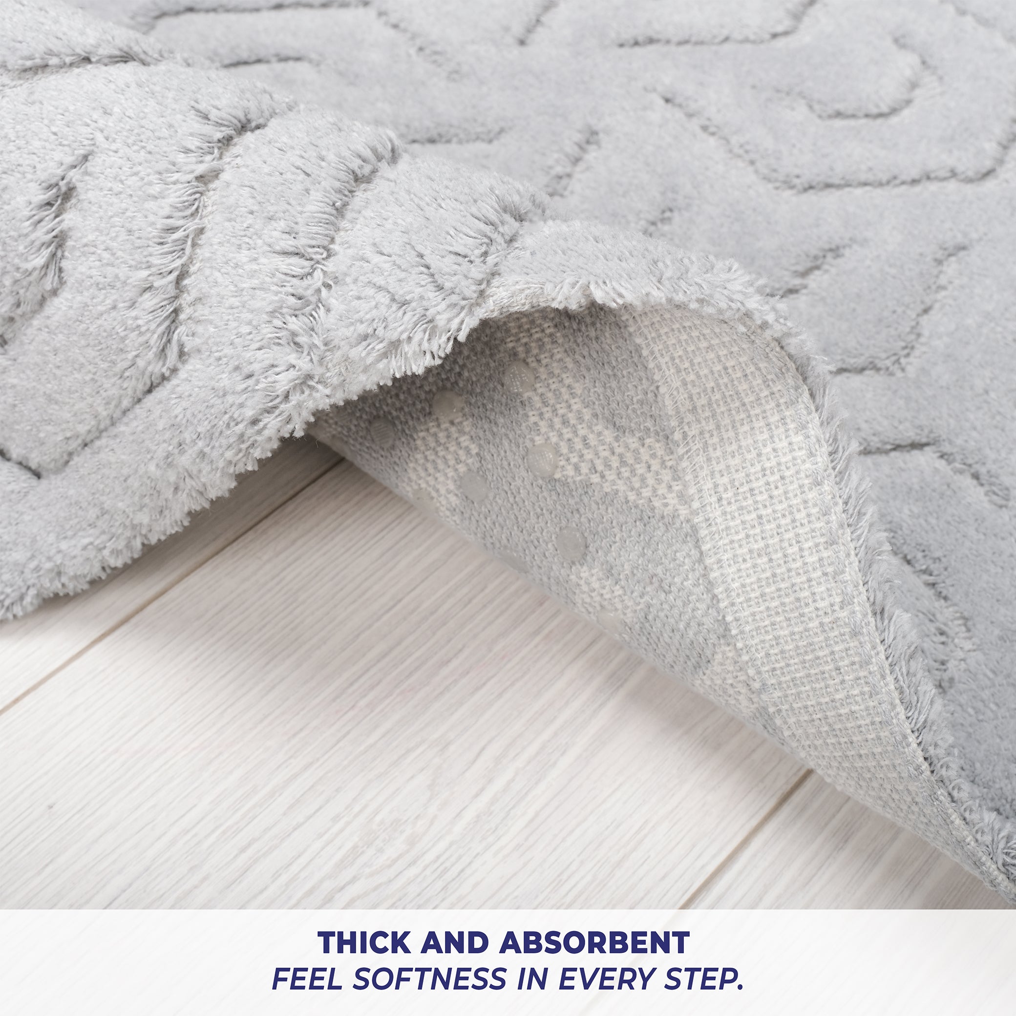 American-softlinen Meja Bath Rug – 21x34" Decorative Premium Cotton Rug - Bath Mats for Bathroom