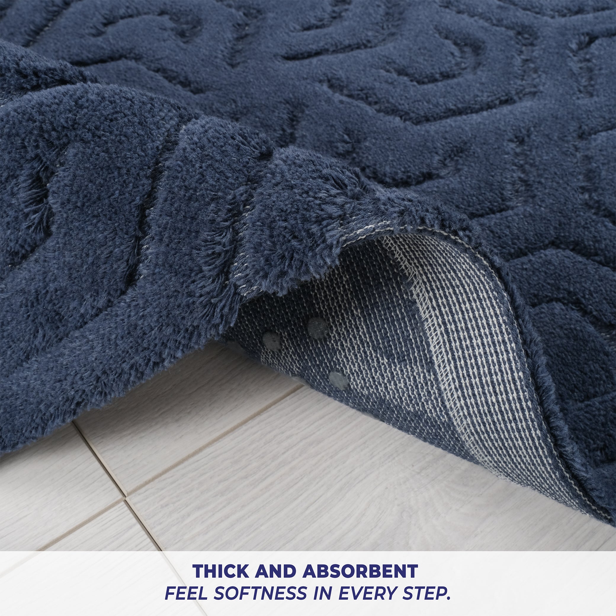 American-softlinen Meja Bath Rug – 21x34" Decorative Premium Cotton Rug - Bath Mats for Bathroom