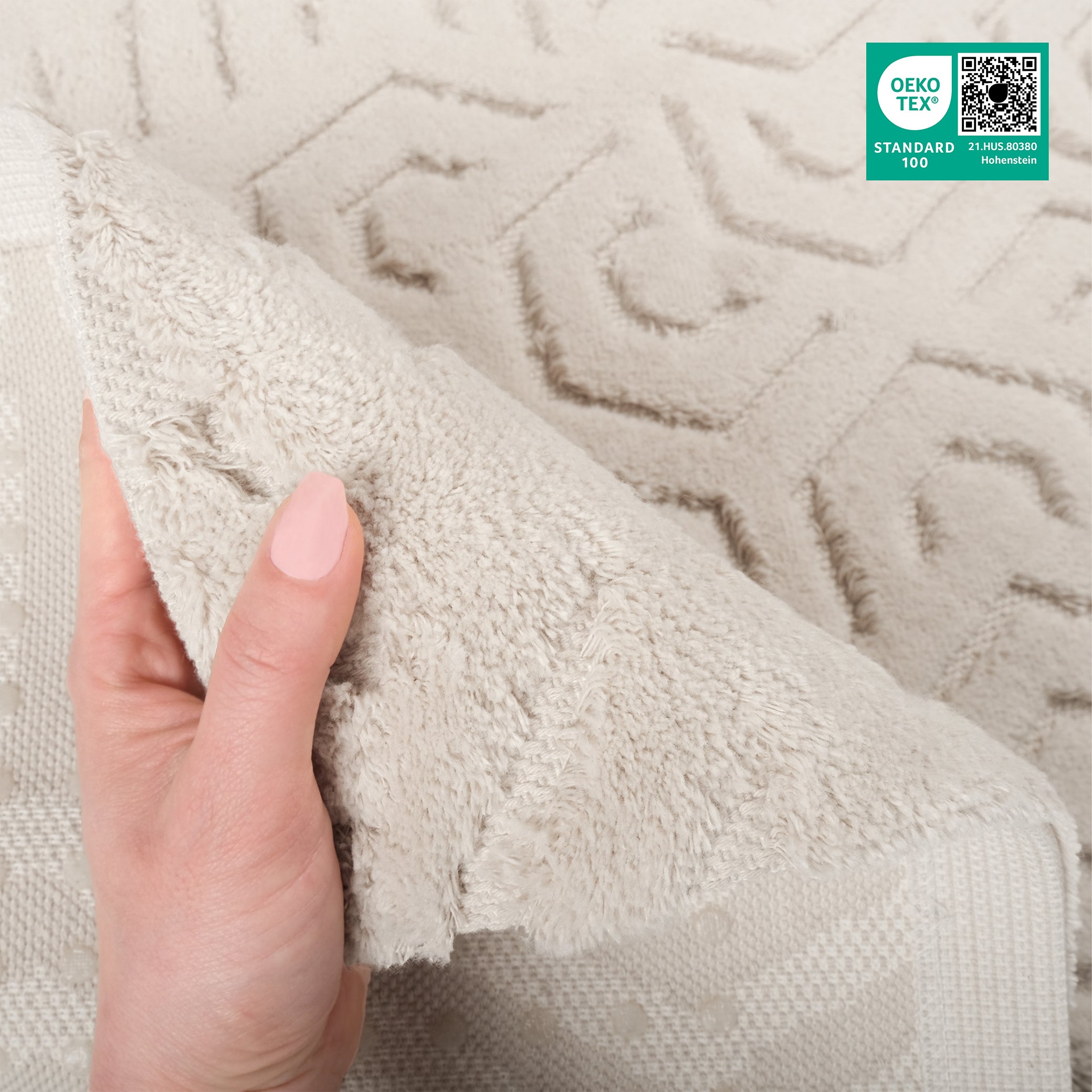 American-softlinen Meja Bath Rug – 21x34" Decorative Premium Cotton Rug - Bath Mats for Bathroom