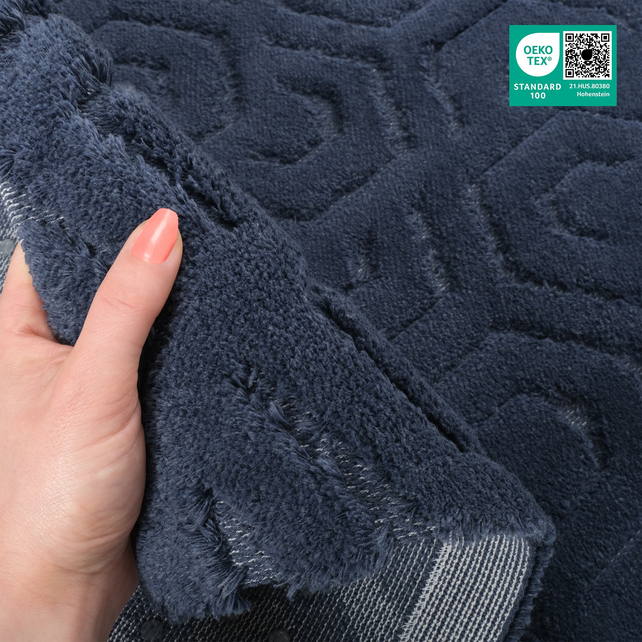 American-softlinen Meja Bath Rug – 21x34" Decorative Premium Cotton Rug - Bath Mats for Bathroom