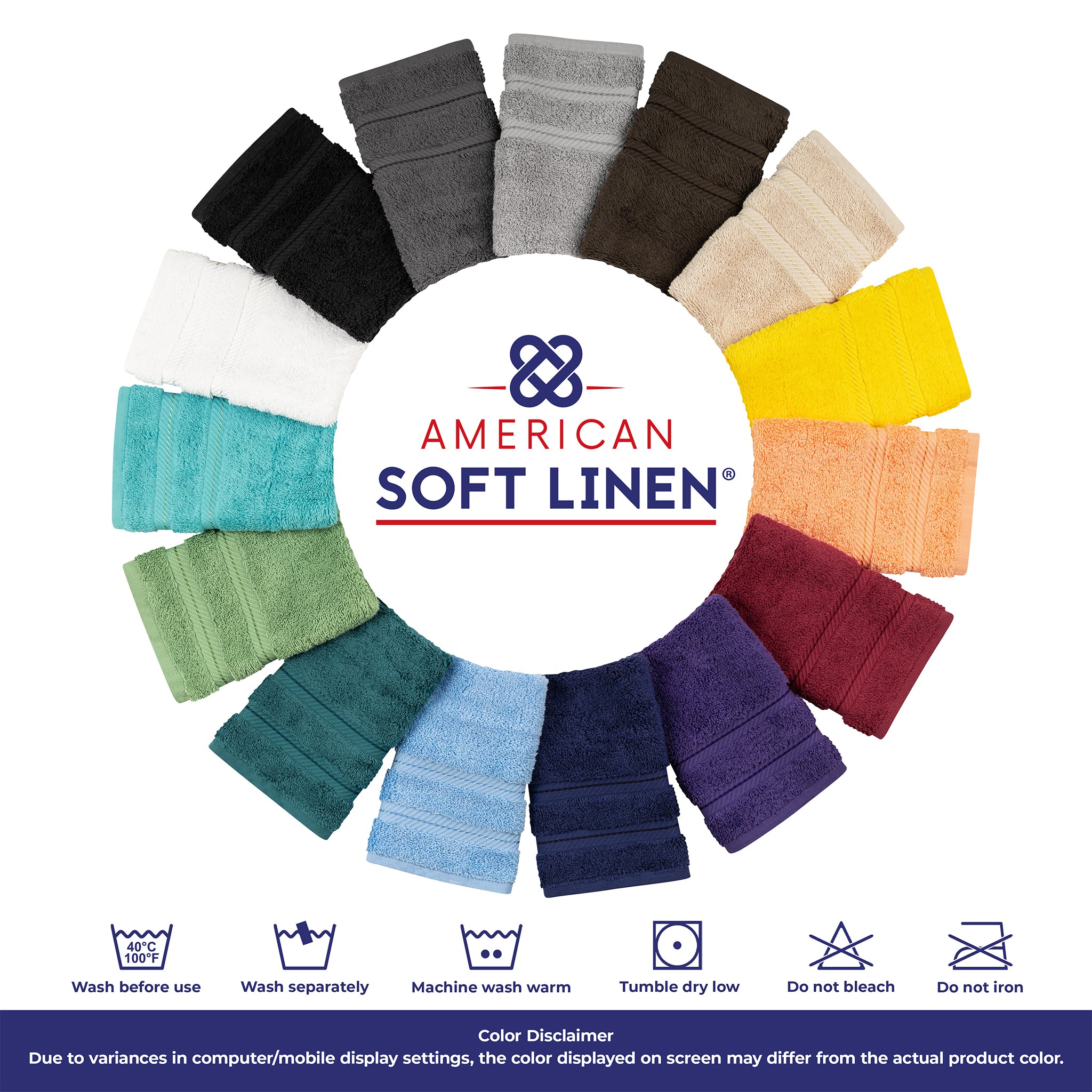 American-softlinen 100% Ring Spun Cotton 40x80 Inches Oversized Bath Sheets red-7