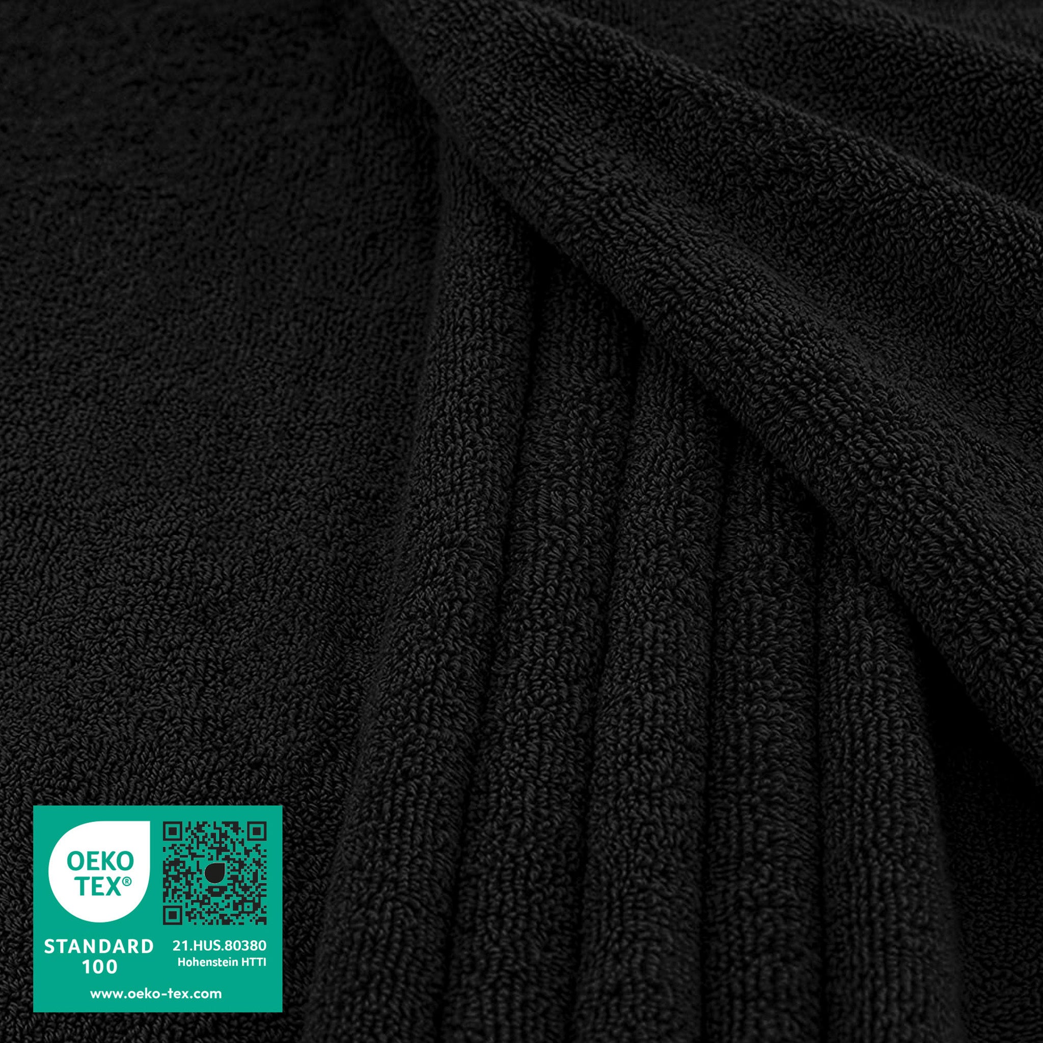 American-softlinen 100% Ring Spun Cotton 40x80 Inches Oversized Bath Sheets black-2