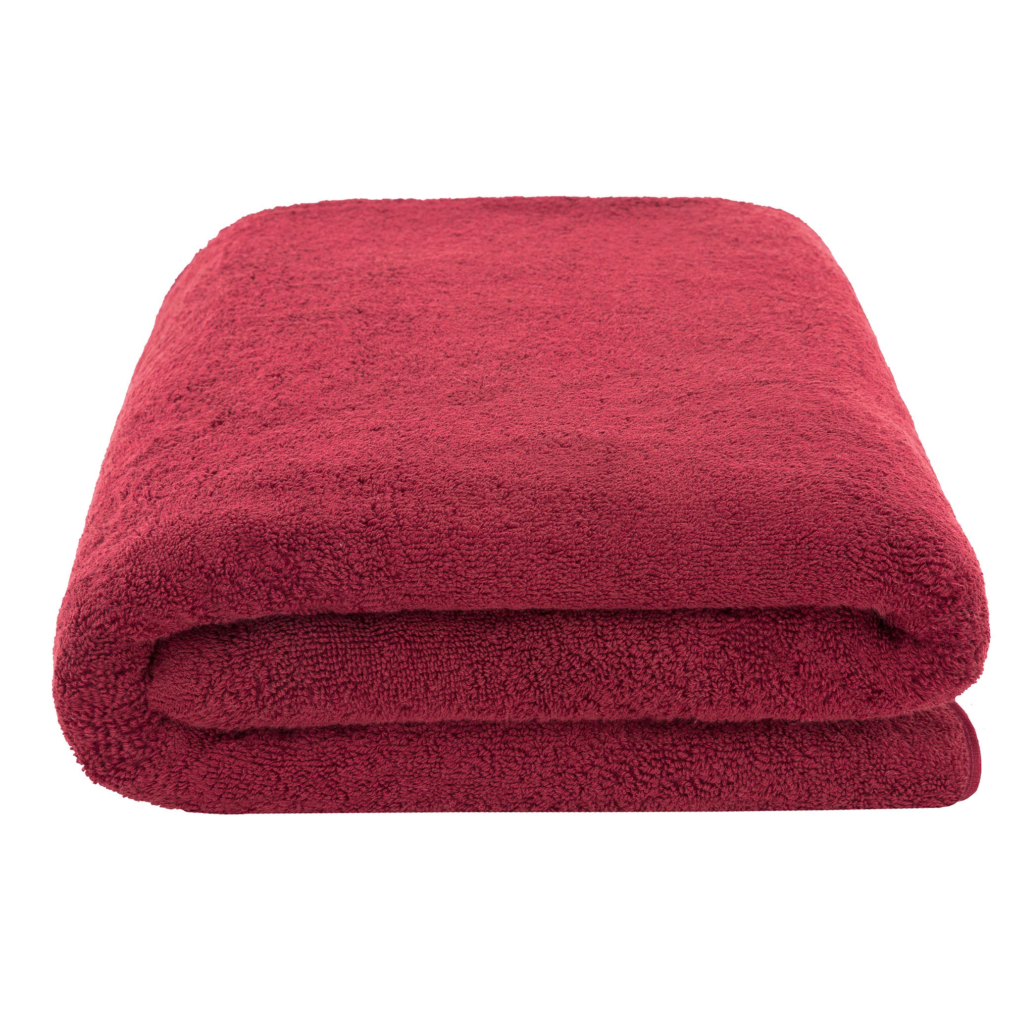 American-softlinen 100% Ring Spun Cotton 40x80 Inches Oversized Bath Sheets bordeaux-red-3