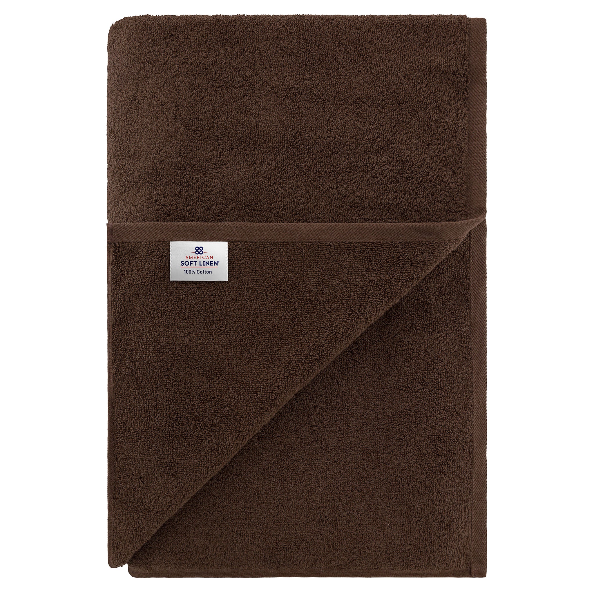 American-softlinen 100% Ring Spun Cotton 40x80 Inches Oversized Bath Sheets chocolate-brown-7