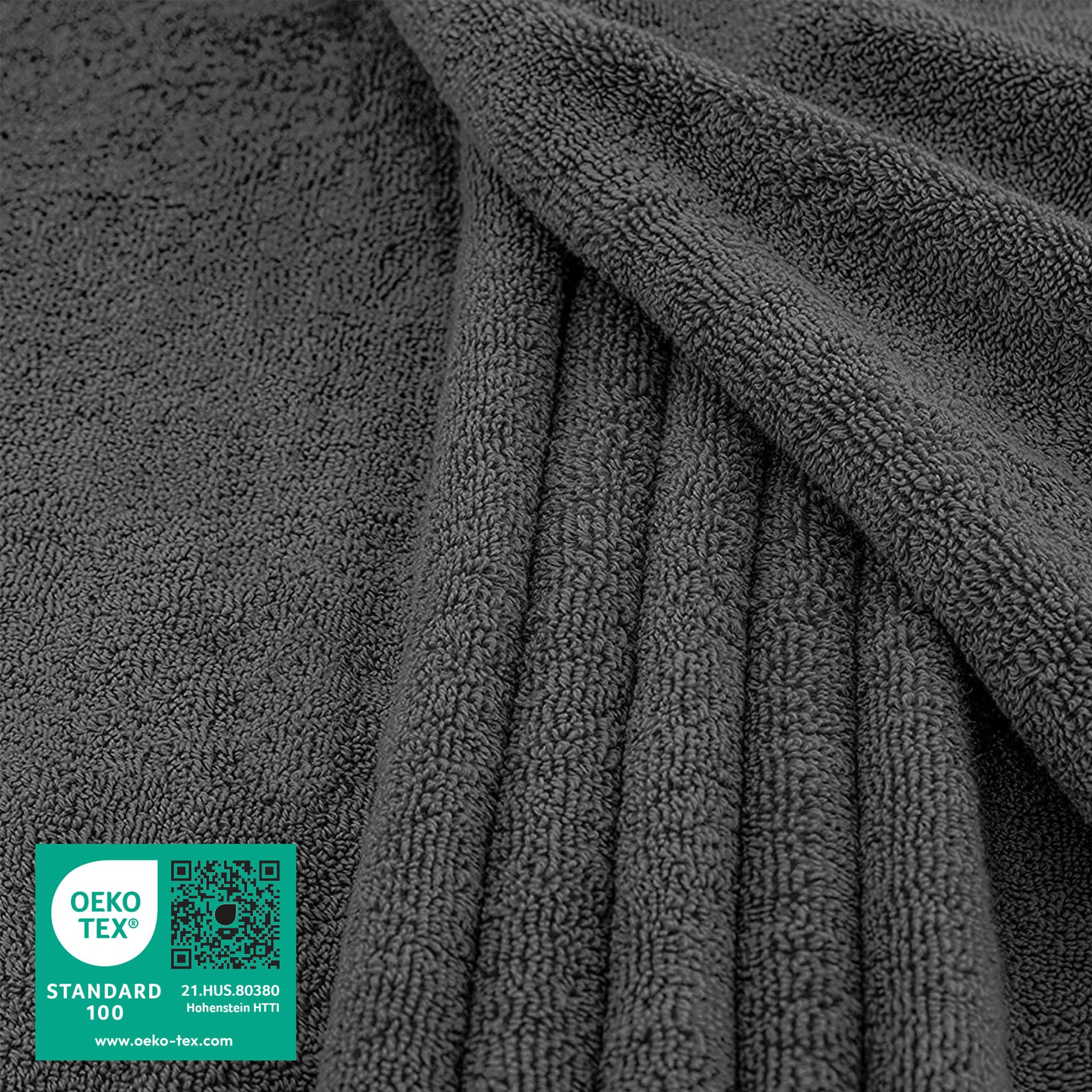 American-softlinen 100% Ring Spun Cotton 40x80 Inches Oversized Bath Sheets gray-2