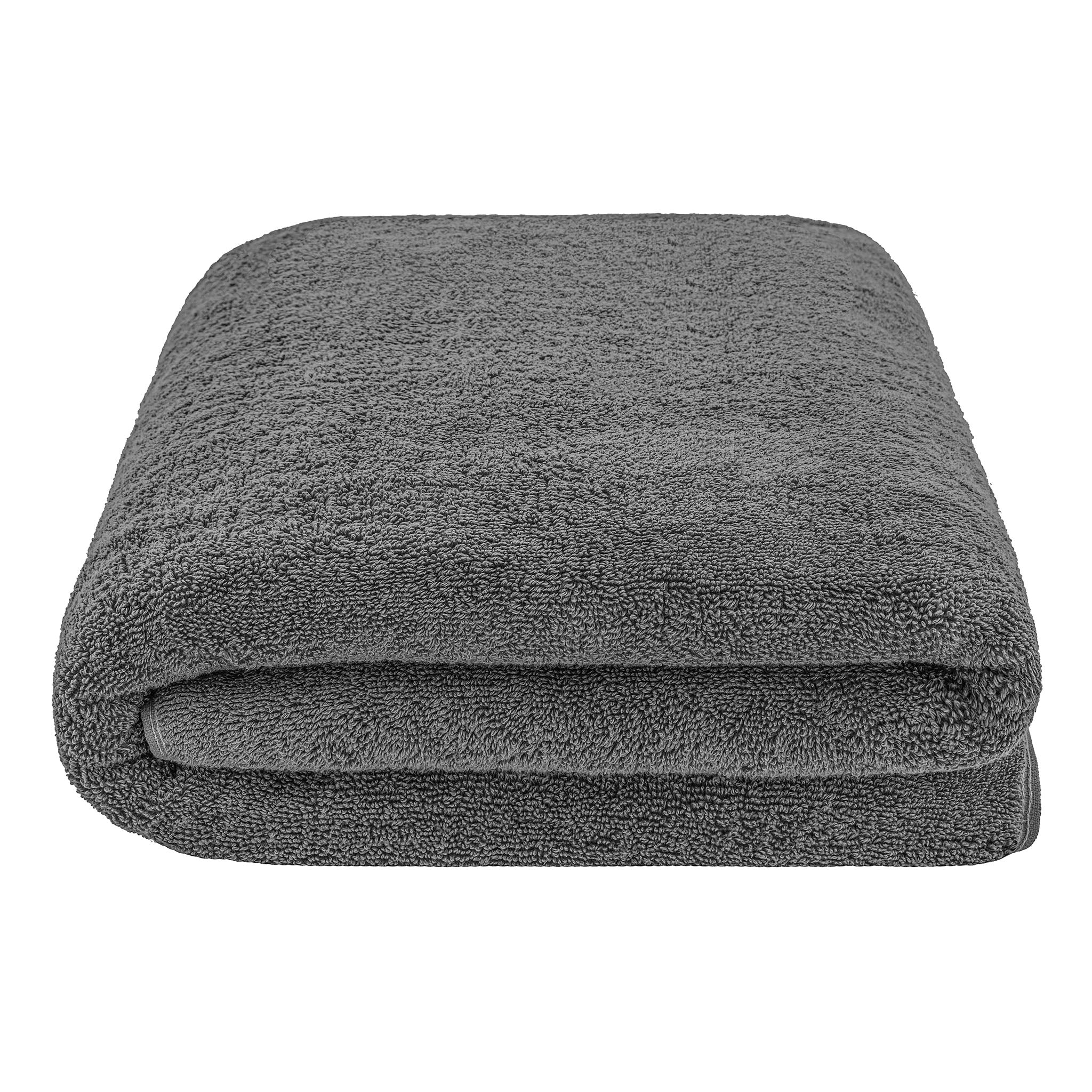 American-softlinen 100% Ring Spun Cotton 40x80 Inches Oversized Bath Sheets gray-3