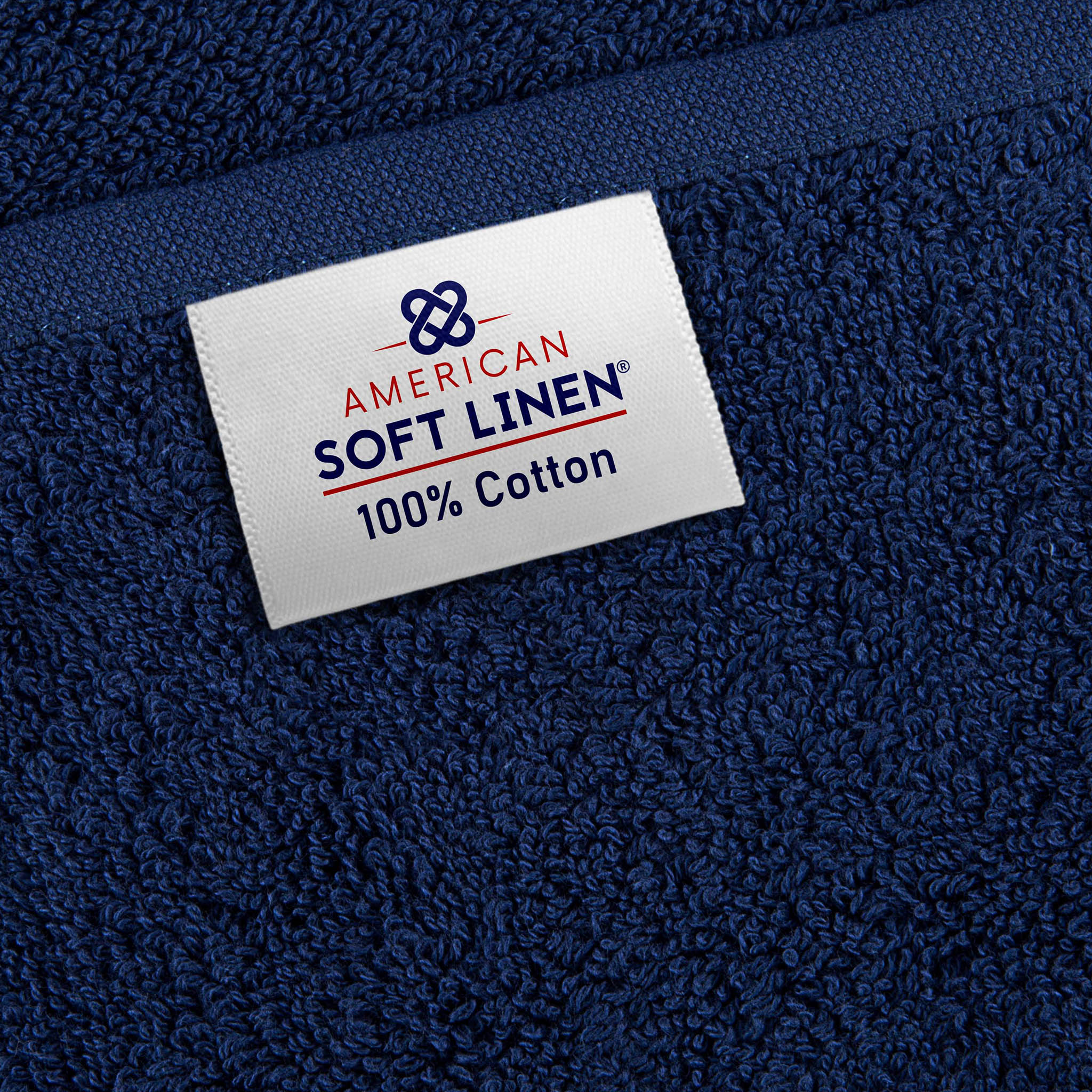 American-softlinen 100% Ring Spun Cotton 40x80 Inches Oversized Bath Sheets navy-blue-6