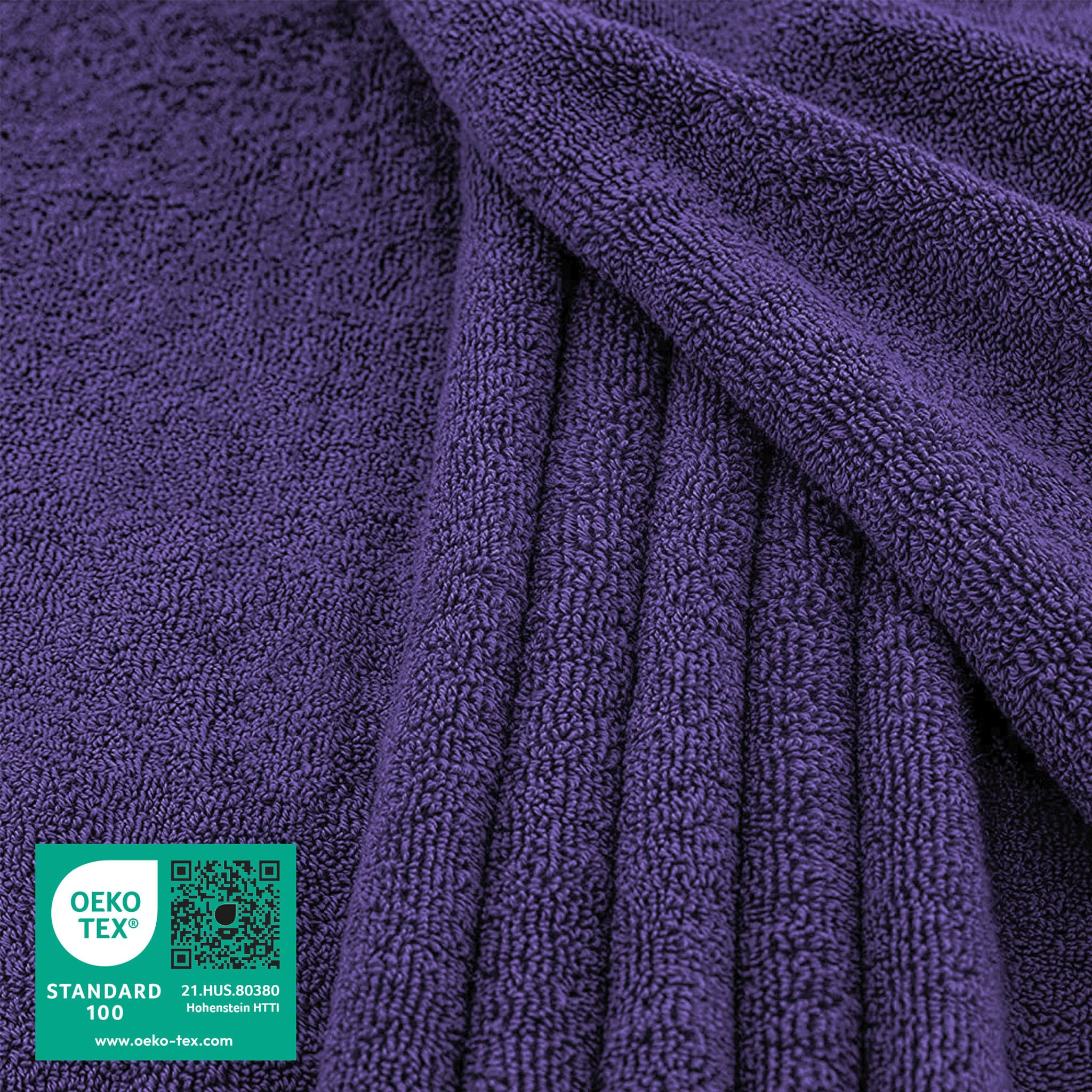 American-softlinen 100% Ring Spun Cotton 40x80 Inches Oversized Bath Sheets purple-2