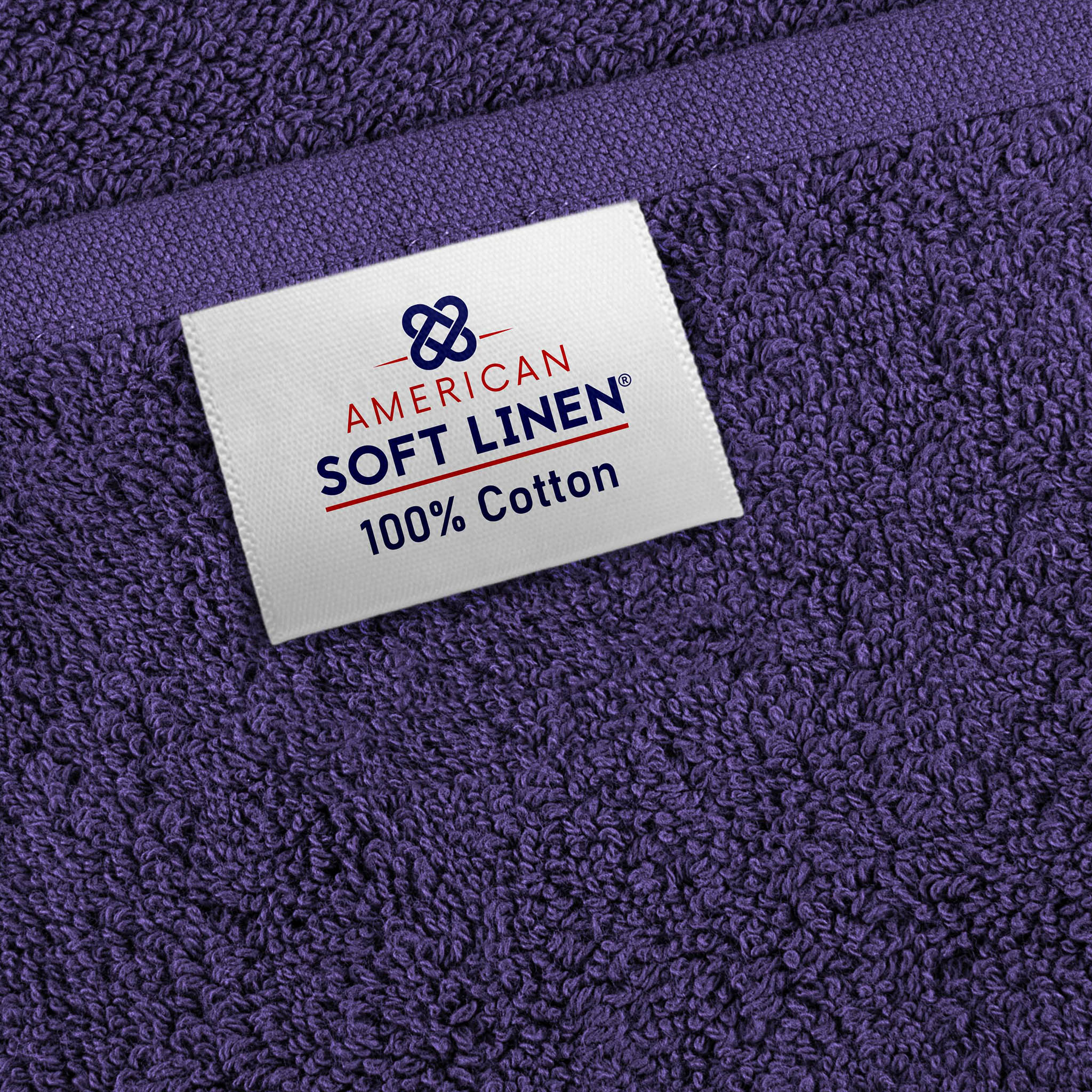 American-softlinen 100% Ring Spun Cotton 40x80 Inches Oversized Bath Sheets purple-6