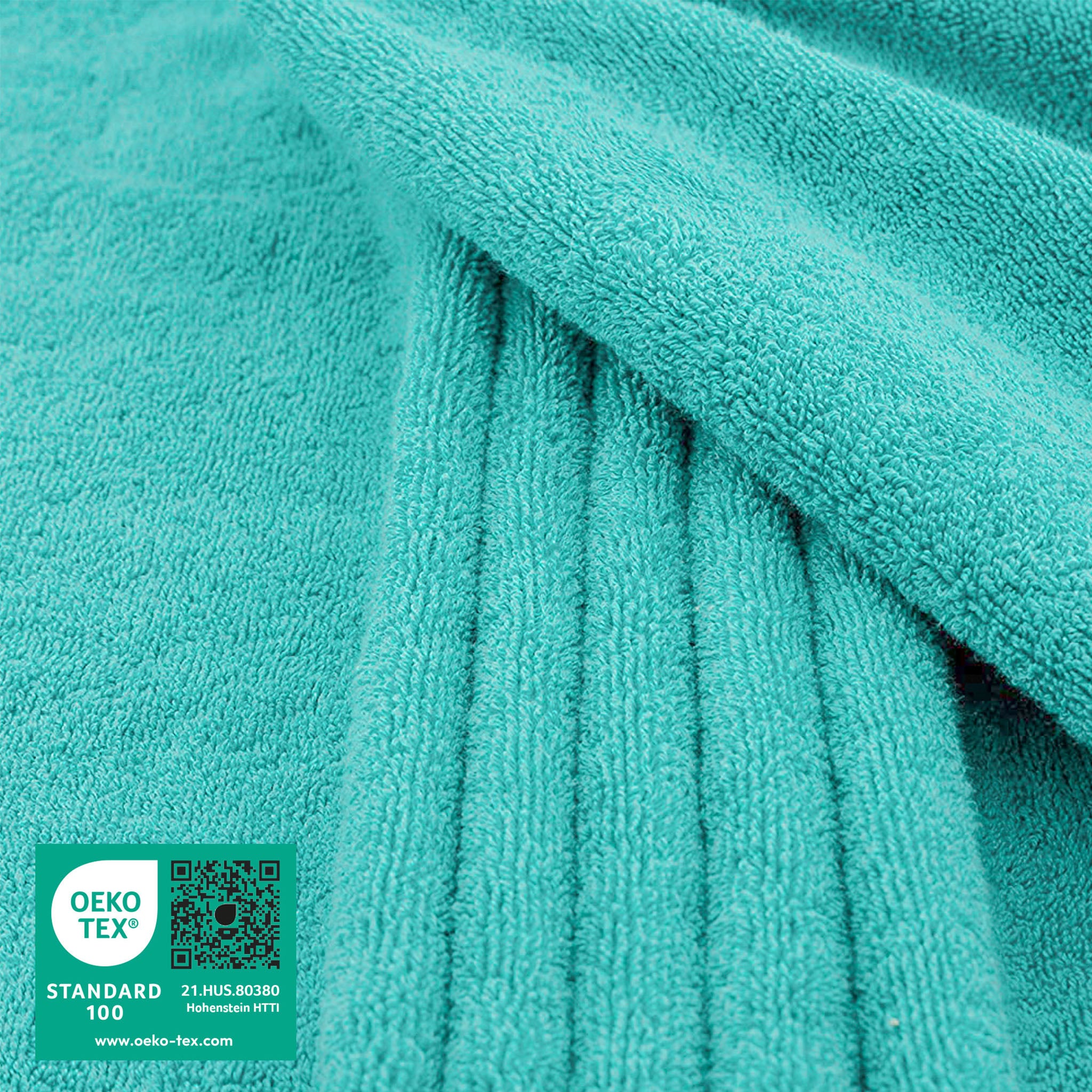 American-softlinen 100% Ring Spun Cotton 40x80 Inches Oversized Bath Sheets turquoise-blue-2