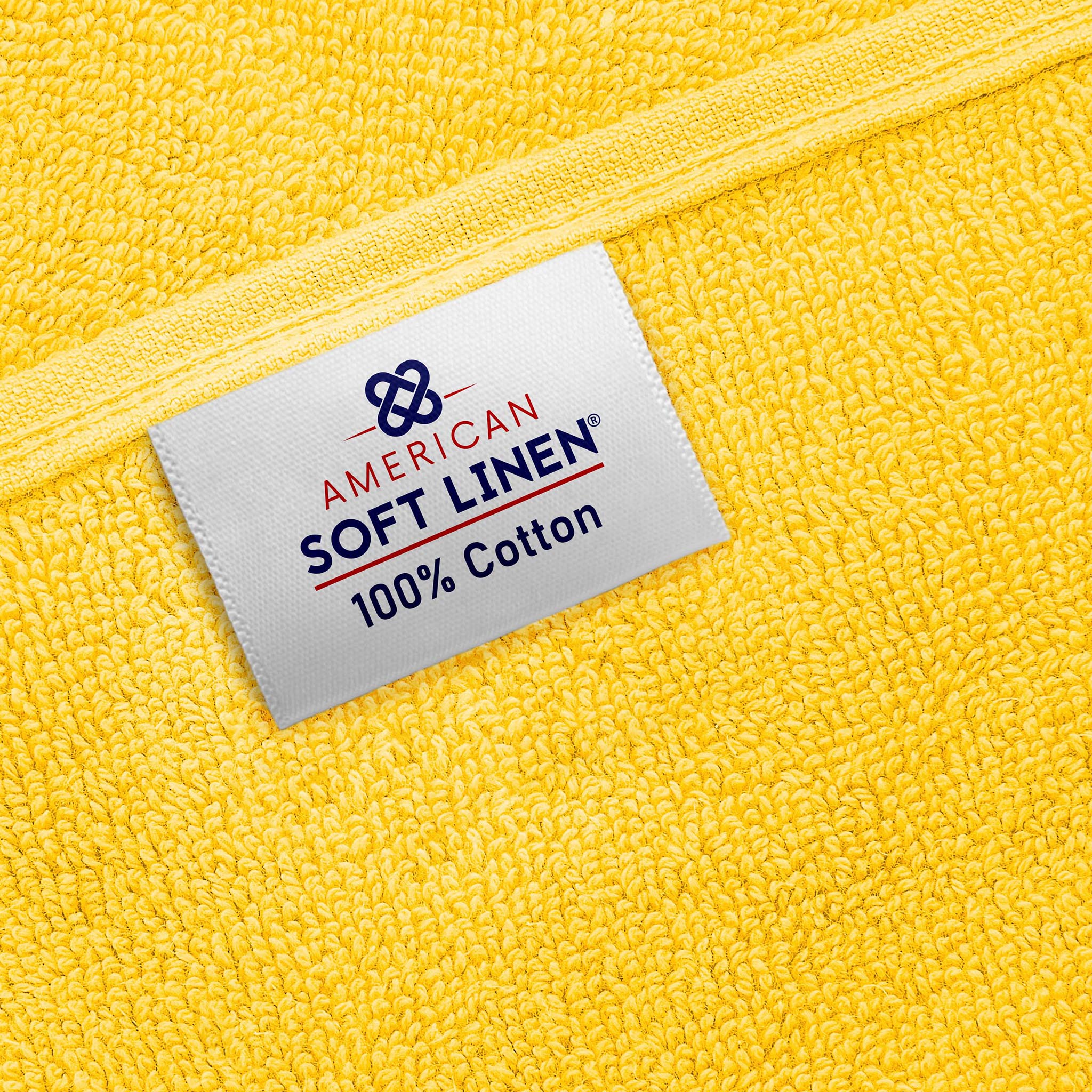 American-softlinen 100% Ring Spun Cotton 40x80 Inches Oversized Bath Sheets yellow-6