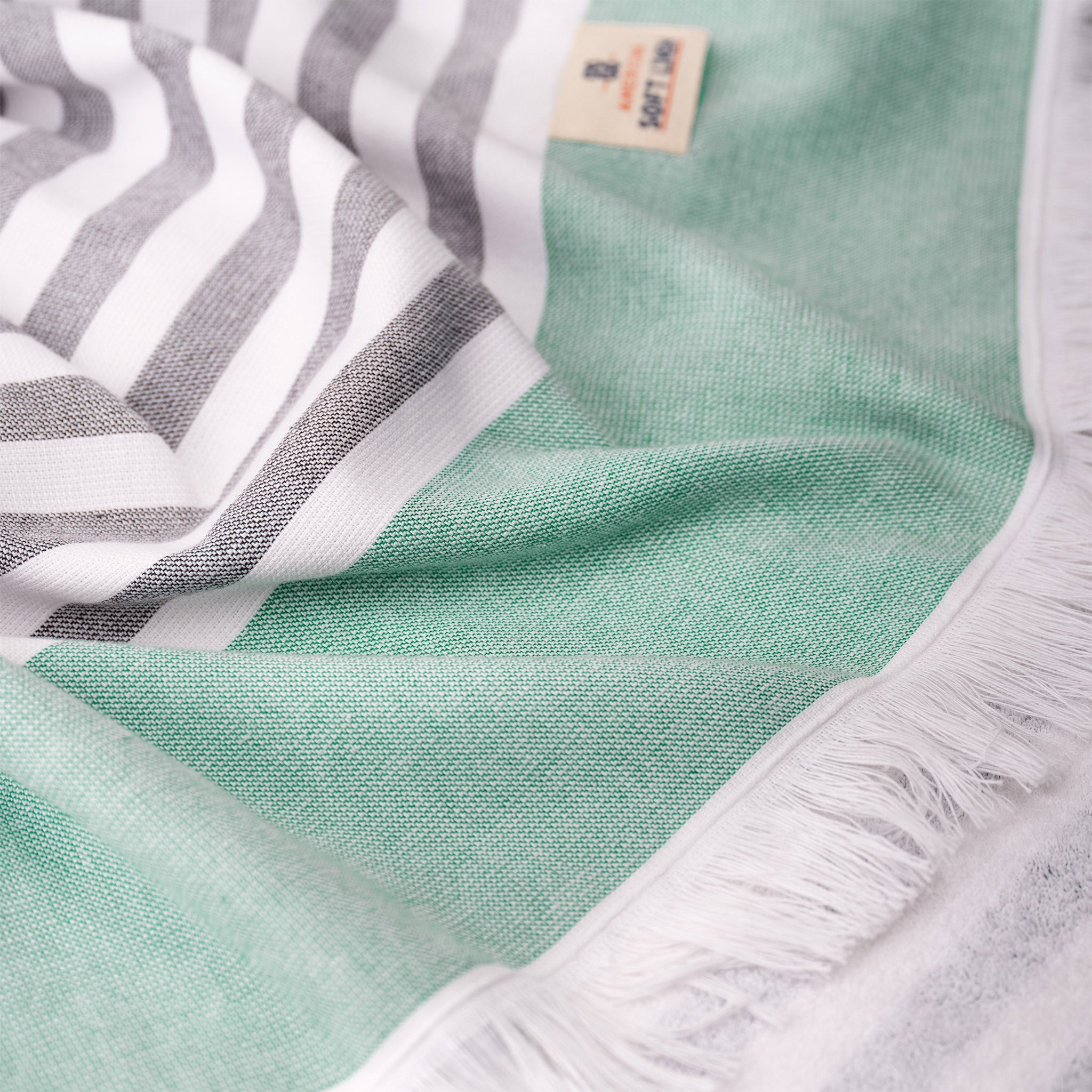 American-softlinen 100% Turkish Cotton Peshtemal 44 set case pack -green-6