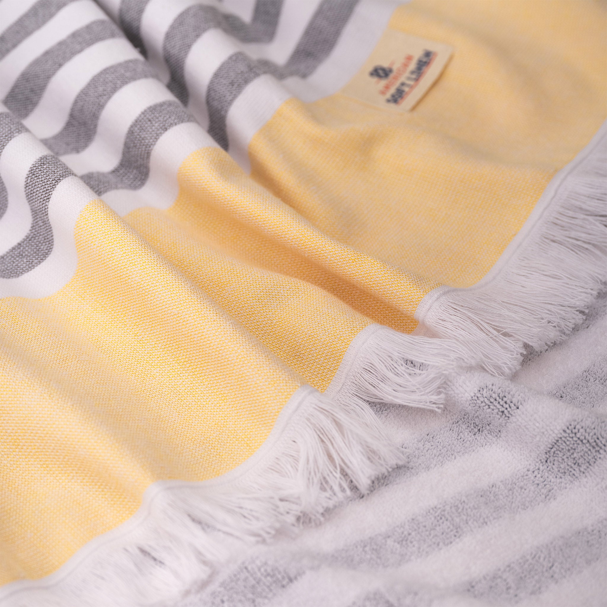 American-softlinen 100% Turkish Cotton Peshtemal -yellow-6