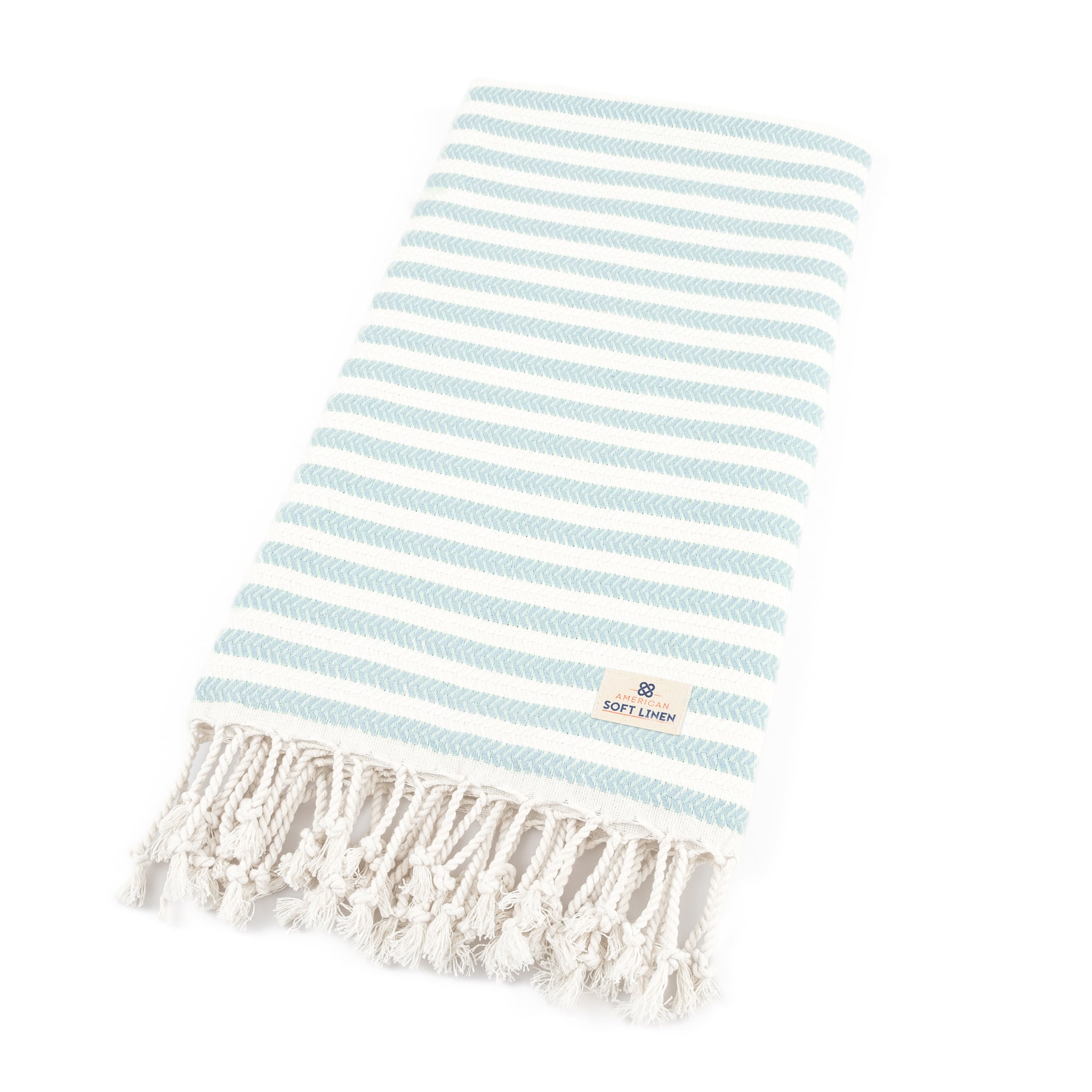 American-softlinen Turkish Peshtemal Beach Towels, Cotton 4 Pack, 40" x 70" Size, Swim Towels for Beach and Pool Towels