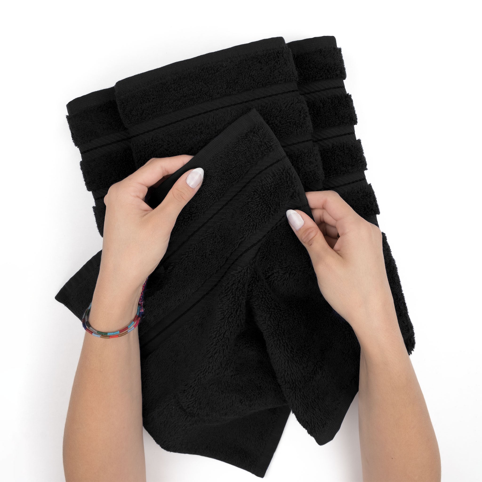 American-softlinen - 35x70 Jumbo Bath Sheet Turkish Bath Towel - 16 Piece Case Pack - Black - 4