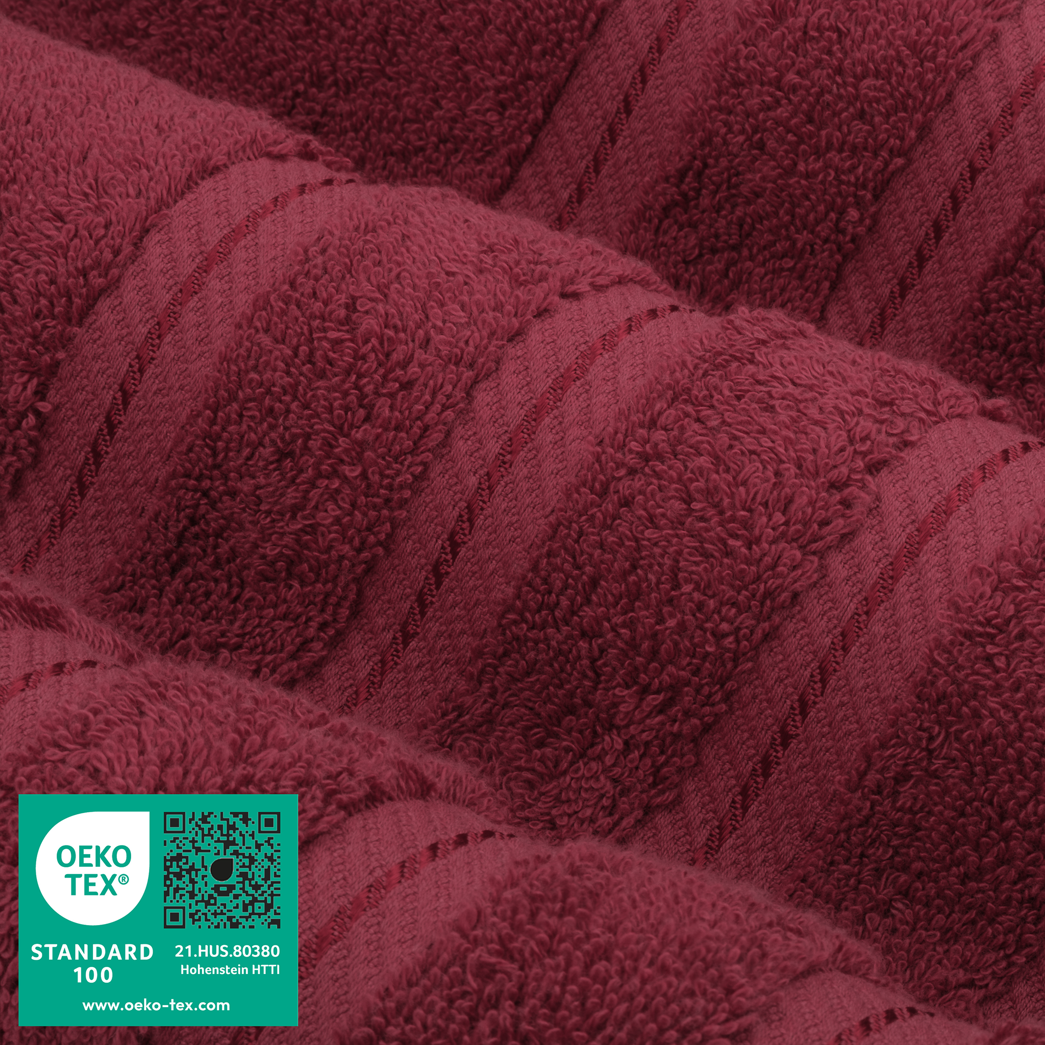 American-softlinen - 35x70 Jumbo Bath Sheet Turkish Bath Towel - 16 Piece Case Pack - Bordeaux-Red - 2