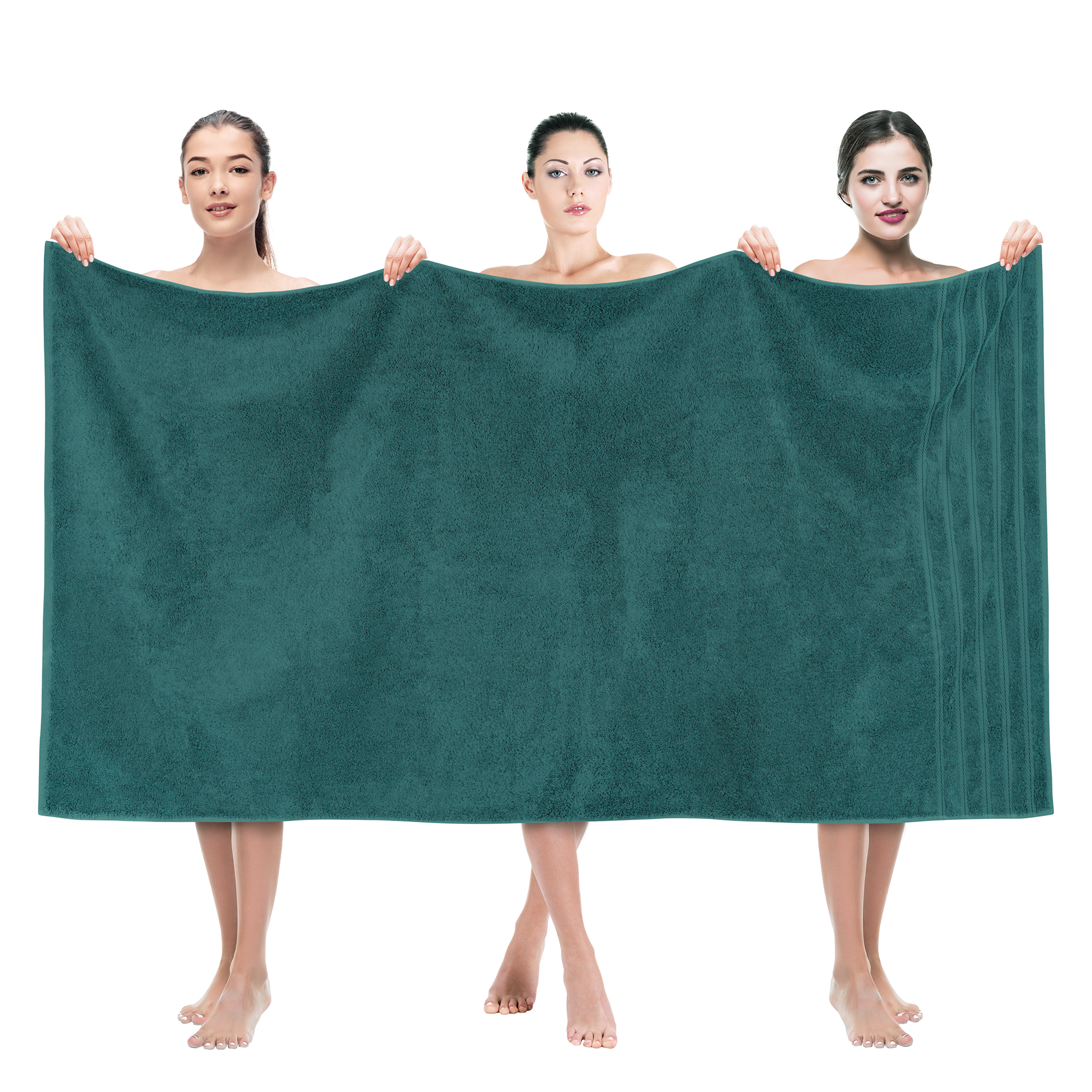 American-softlinen - 35x70 Jumbo Bath Sheet Turkish Bath Towel - 16 Piece Case Pack - Colonial-Blue - 1
