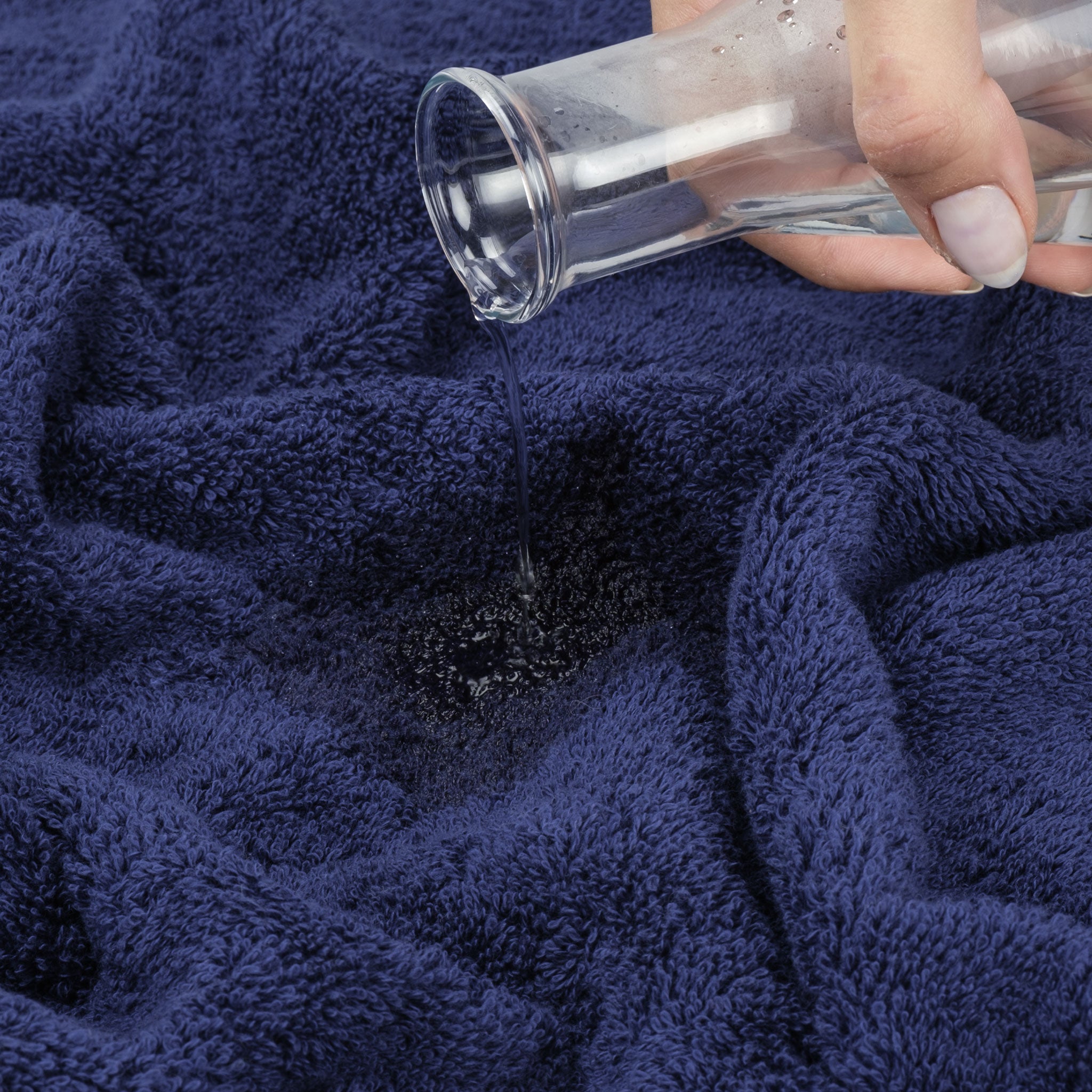 American-softlinen - 35x70 Jumbo Bath Sheet Turkish Bath Towel - 16 Piece Case Pack - Navy-Blue - 5